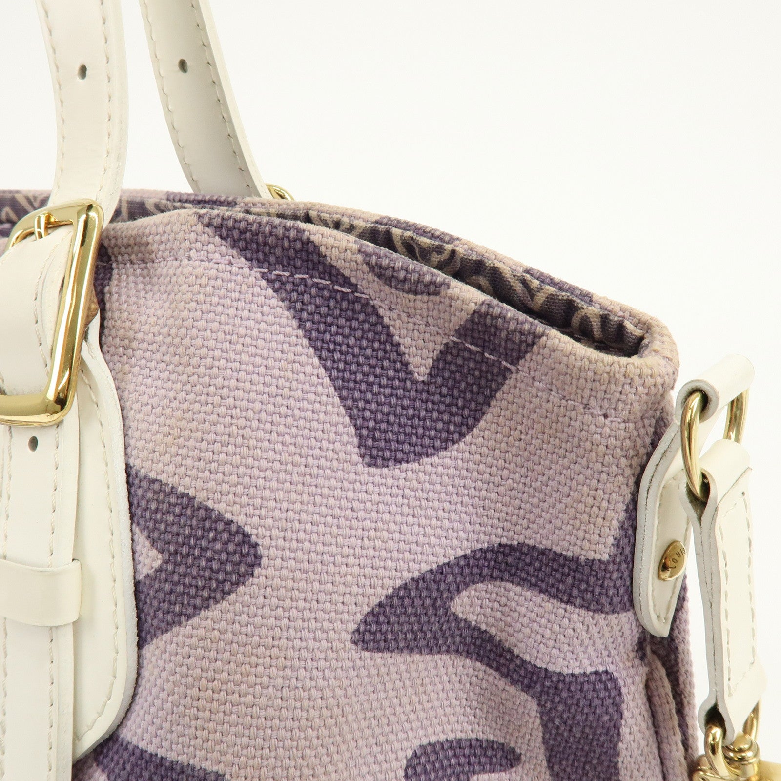 Louis Vuitton Cruise Line Tahitienne PM Canvas Tote Bag Lila M95680