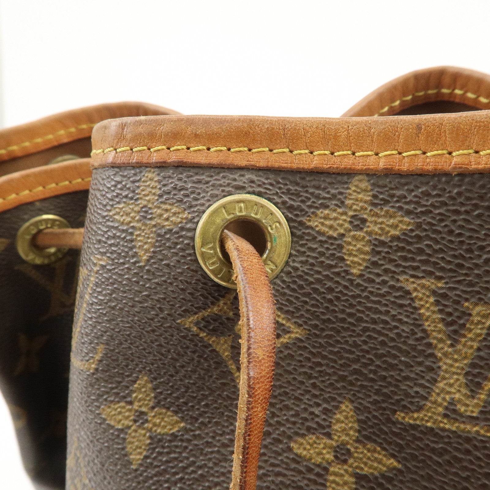Louis Vuitton Monogram Petit Noe Shoulder Bag Brown M42226