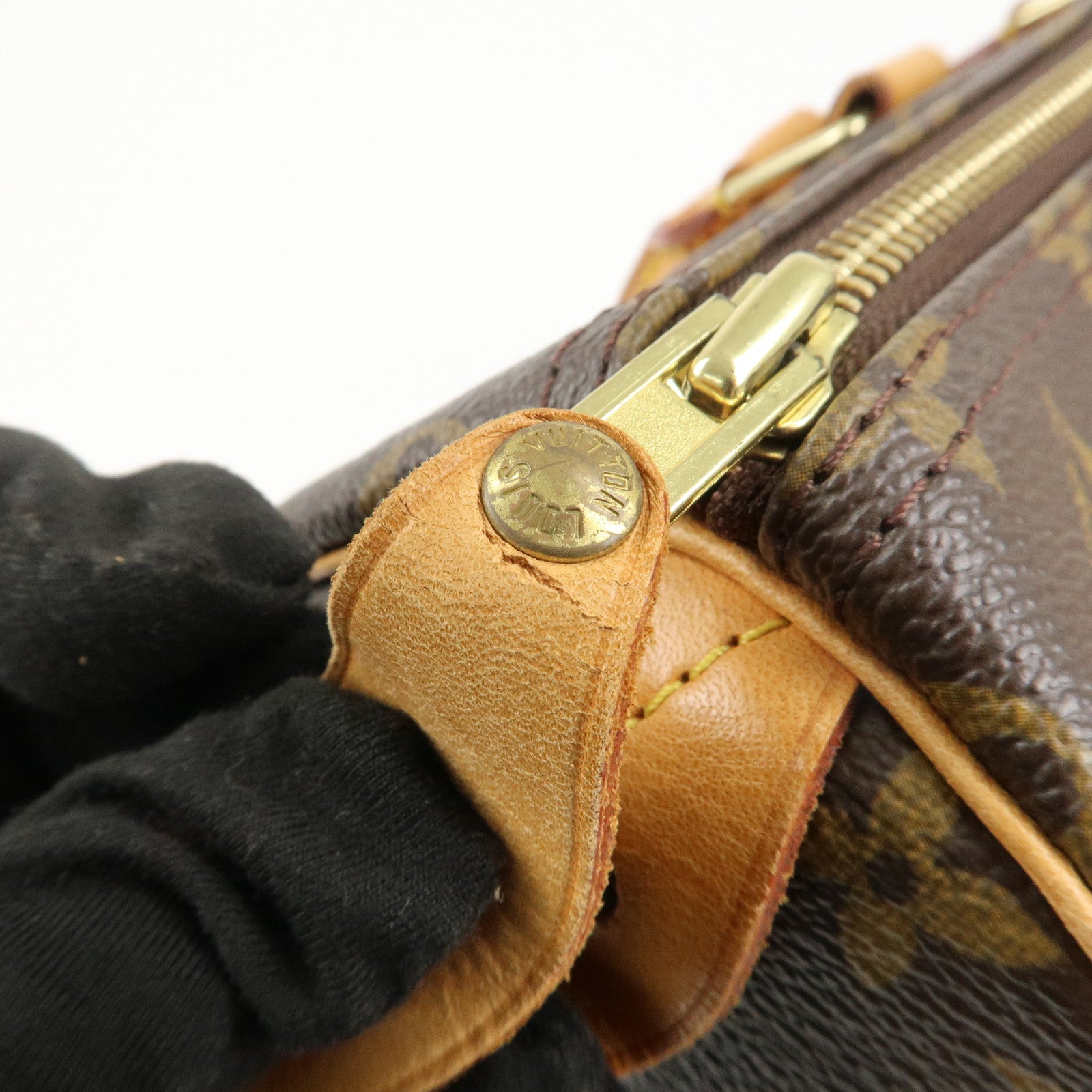 Louis Vuitton Monogram Speedy 30 Hand Bag Boston Bag M41526 Used