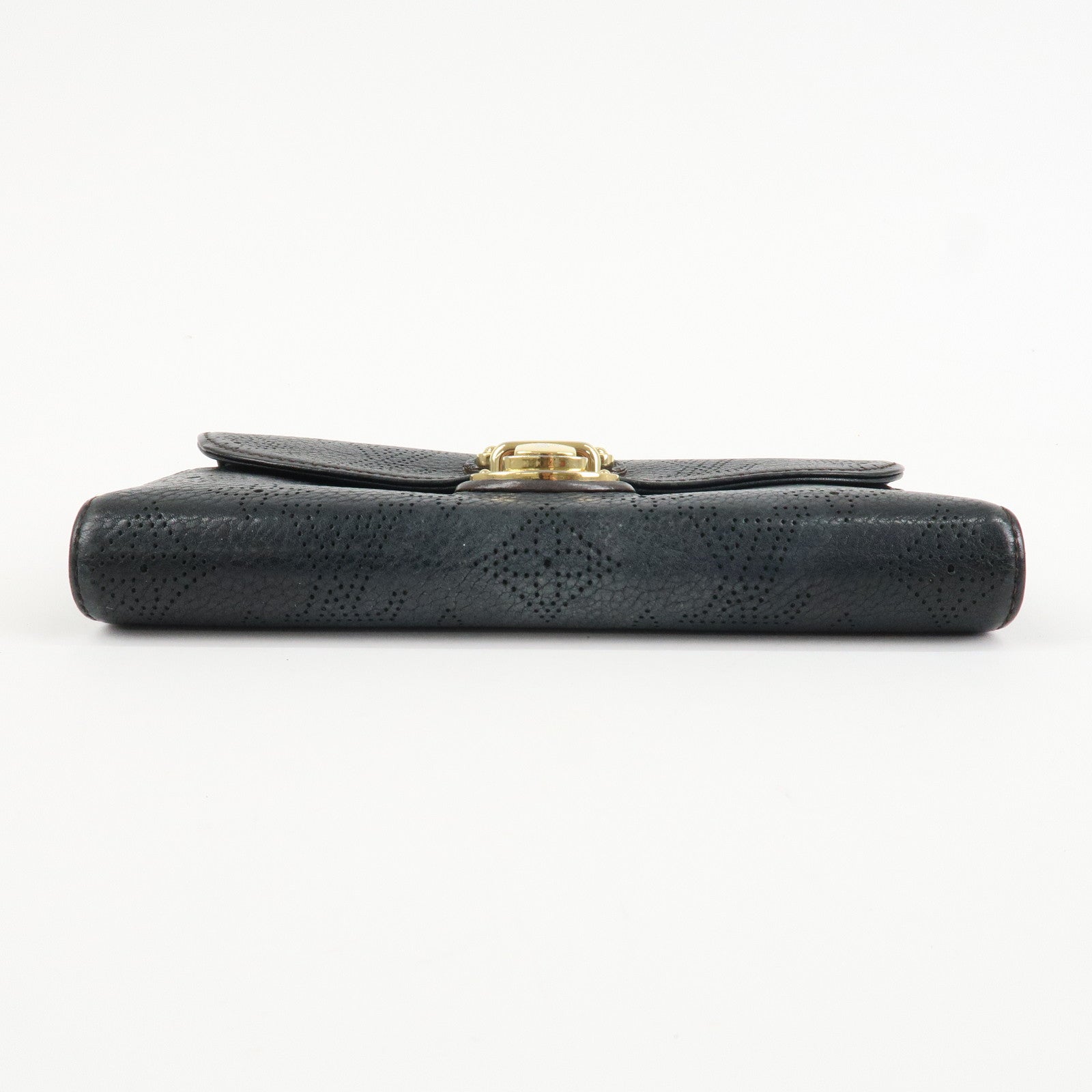 Louis Vuitton Monogram Mahina Portefeuilles Amelia Wallet Noir M95549 Used