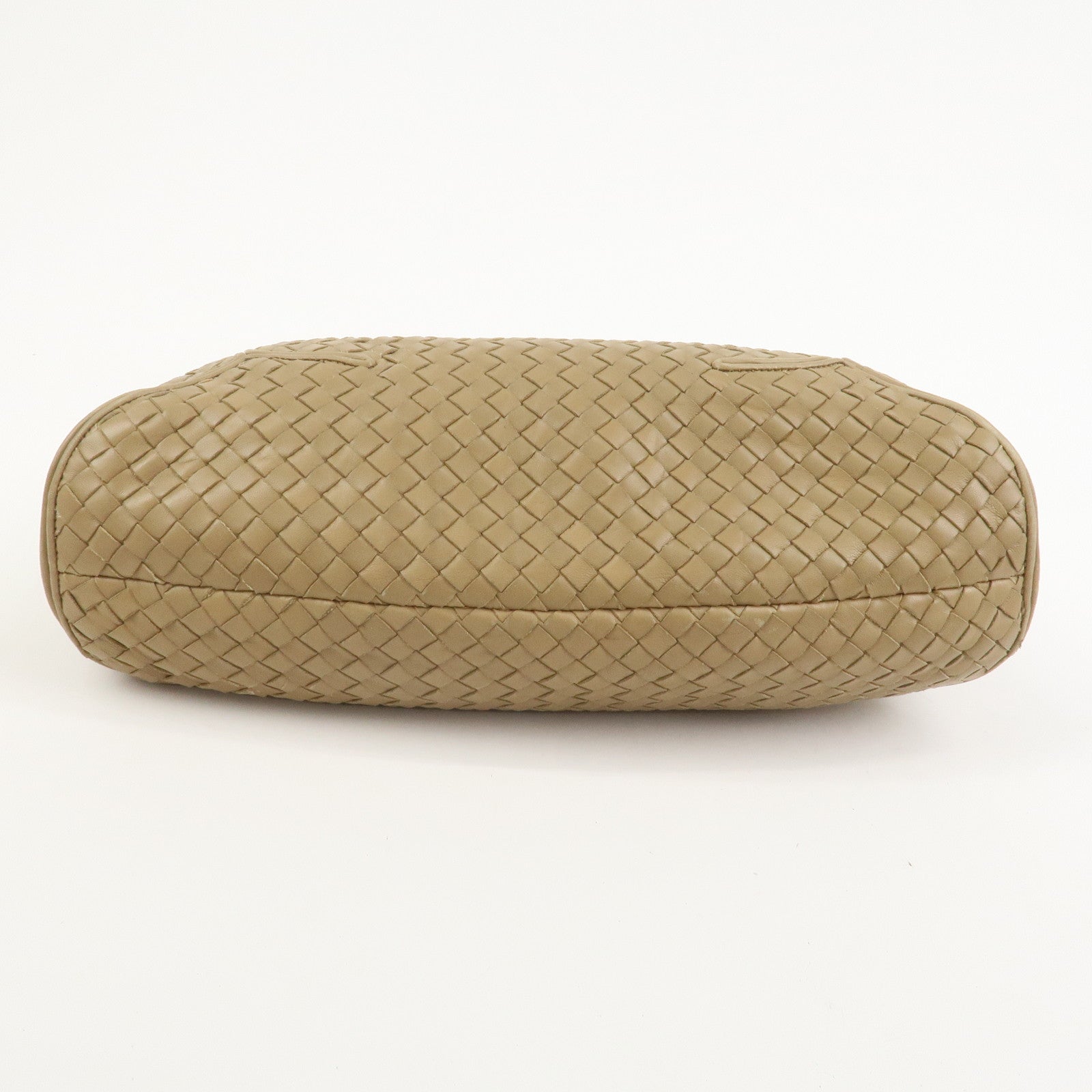 BOTTEGA VENETA Intrecciato Nappa Leather Shoulder Bag Light Brown