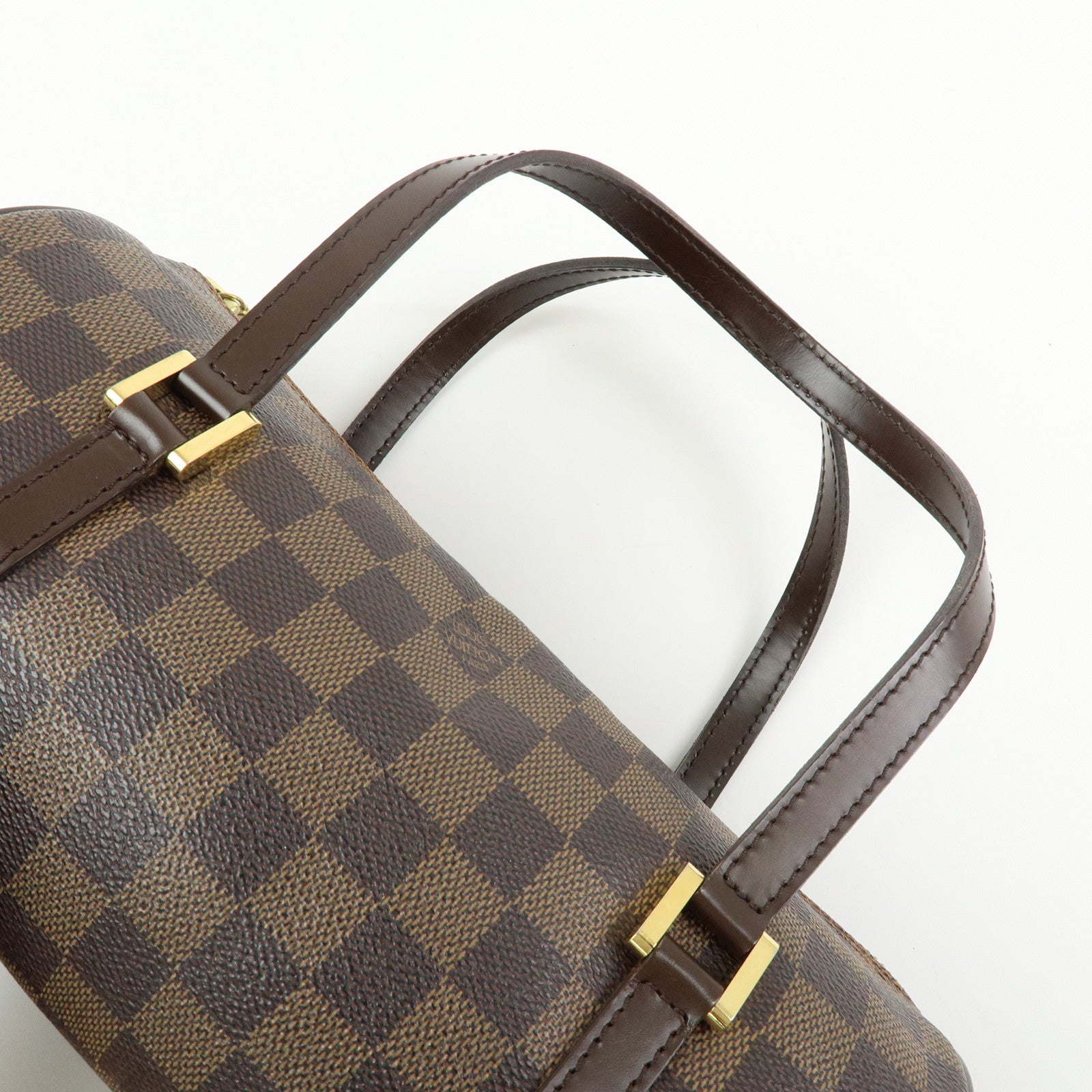 Louis Vuitton Damier Ebene Papillon 26 Hand Bag Brown N51304