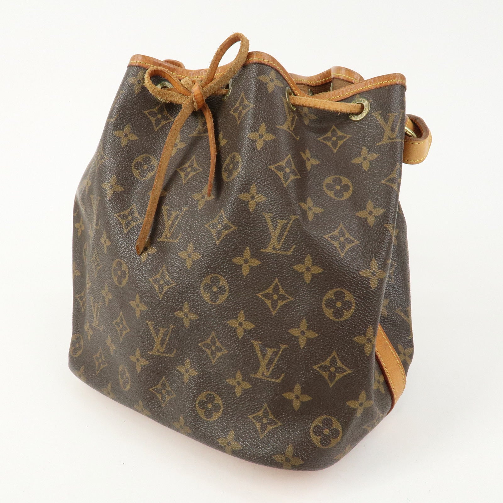 Louis Vuitton Monogram Petit Noe Shoulder Bag Brown M42226