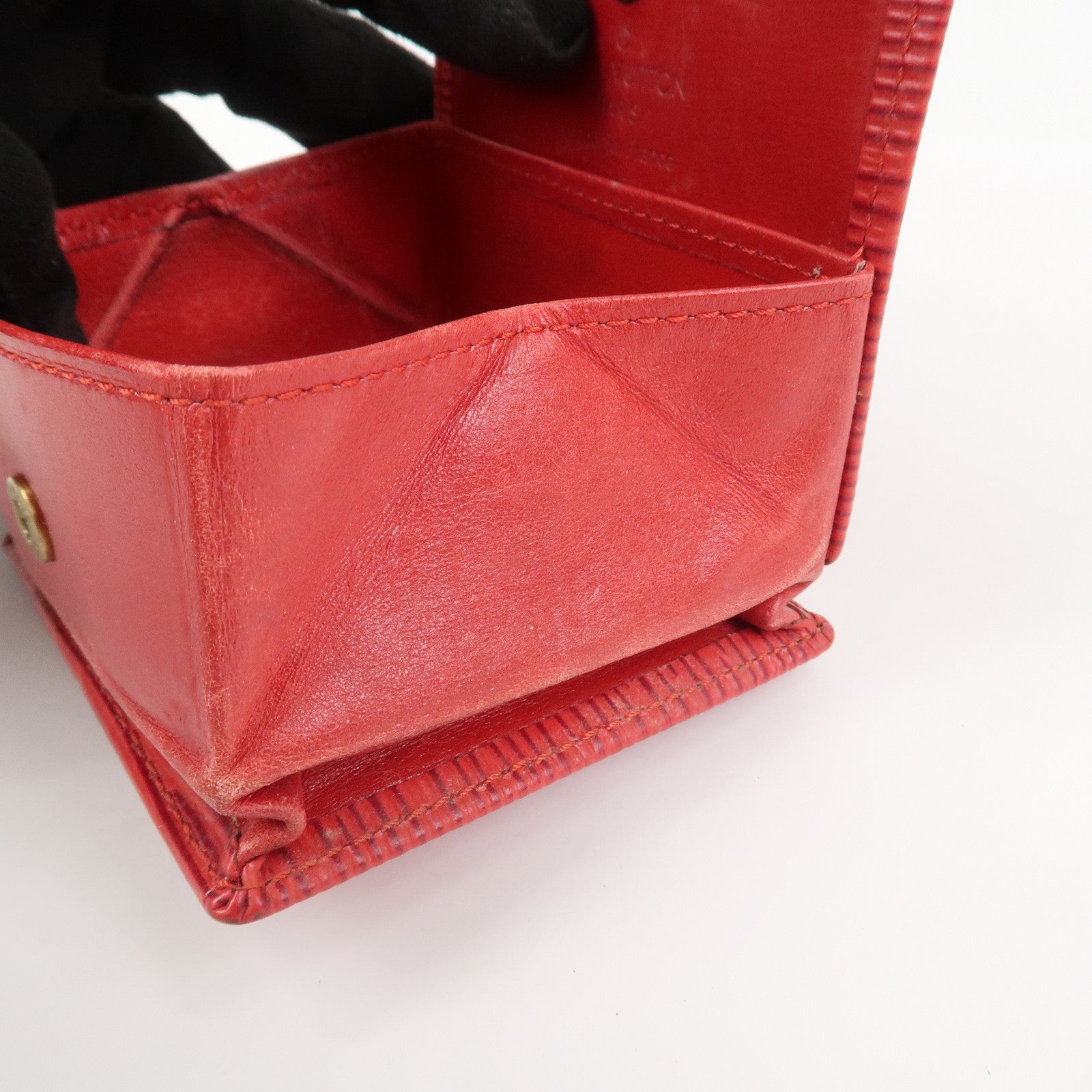 Louis Vuitton Epi Leather Porte Monnaie Boite Castilian Red M63697