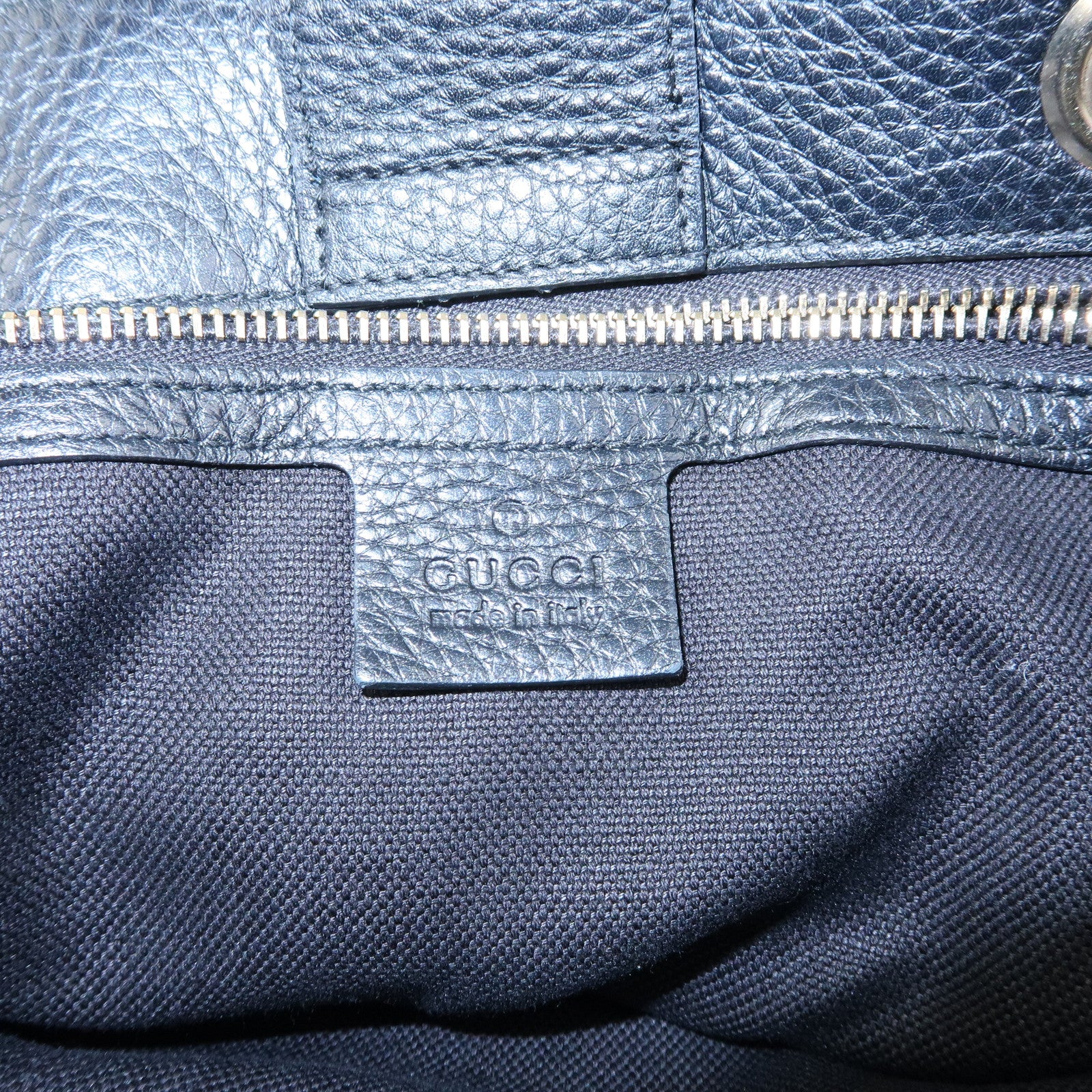 GUCCI Bamboo Leather Shopper Medium 2Way Bag Shoulder Bag 323660