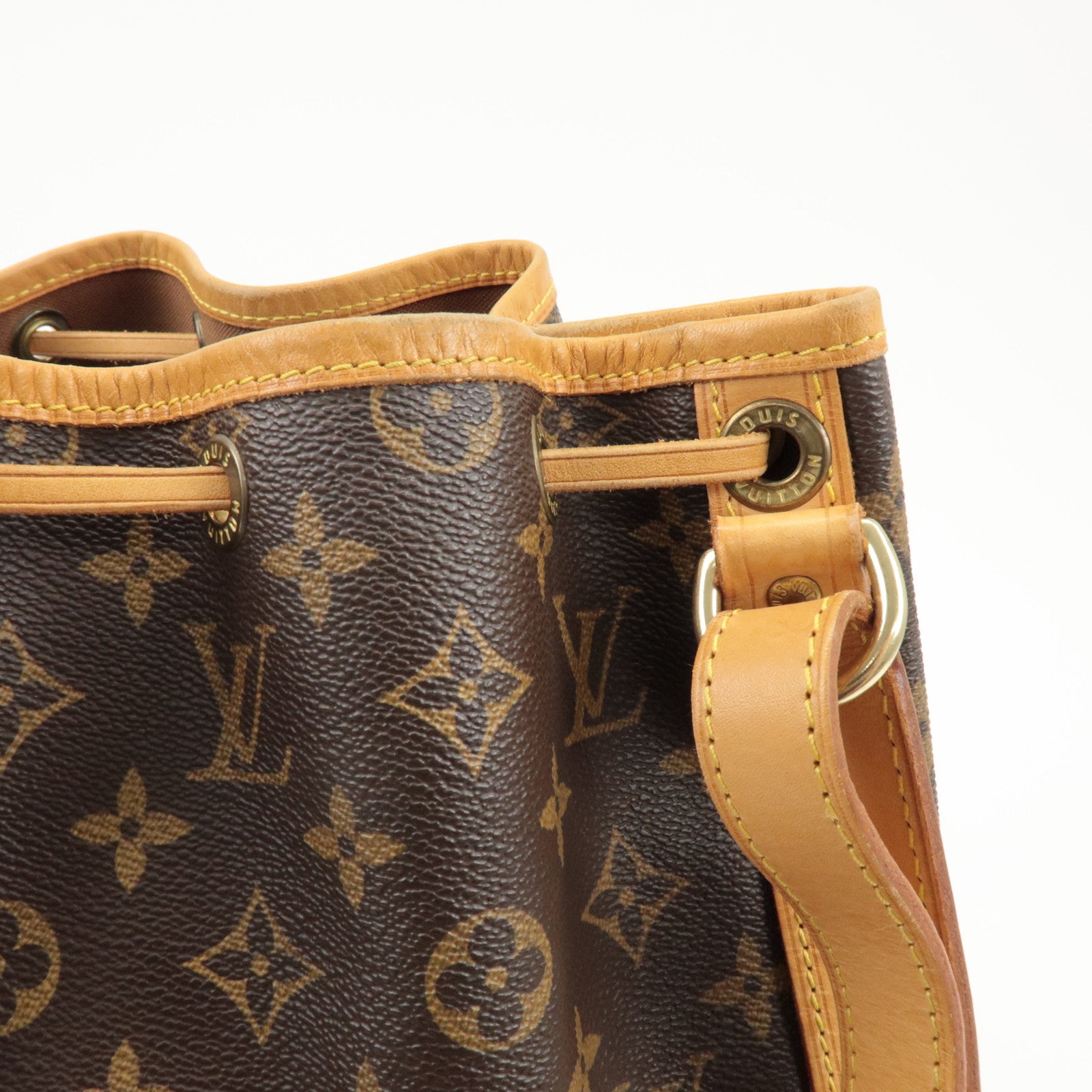 Louis Vuitton Monogram Noe Shoulder Bag Hand Bag Brown M42224 Used