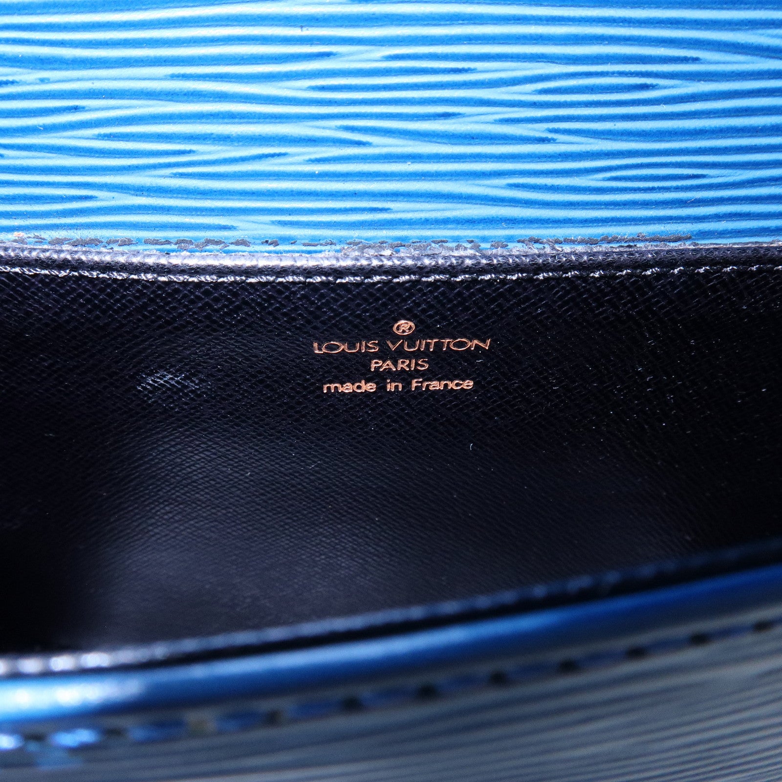 Louis Vuitton Epi Mini Saint Cloud Shoulder Bag Toledo Blue M52215