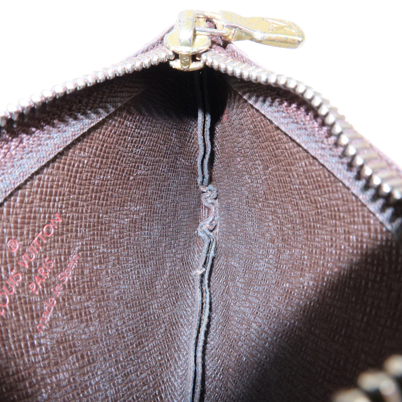 Louis Vuitton Damier Canvas Pochette Cles Damier Ebene N62658