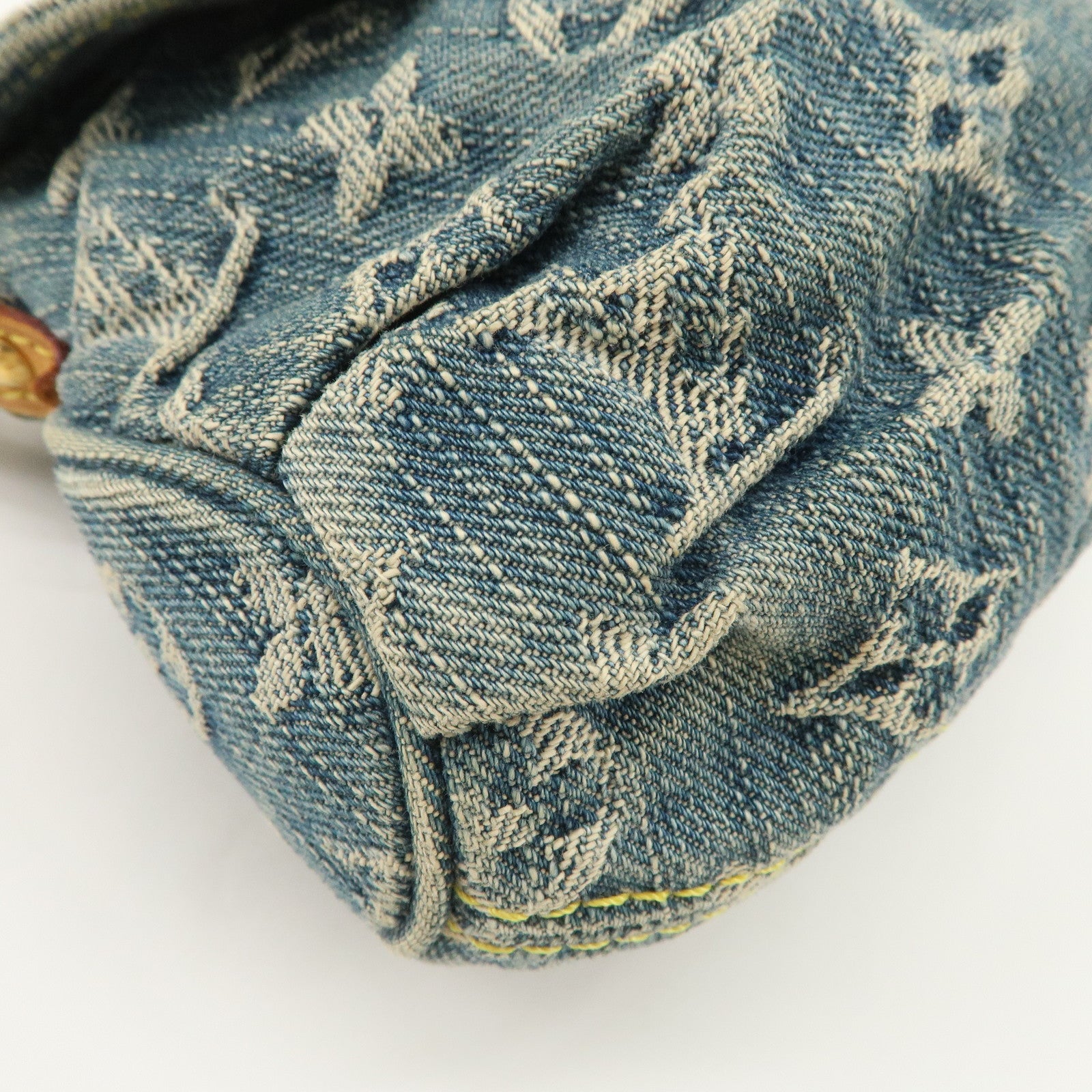 Louis Vuitton Monogram Denim Mini Pleaty Shoulder Bag M95050