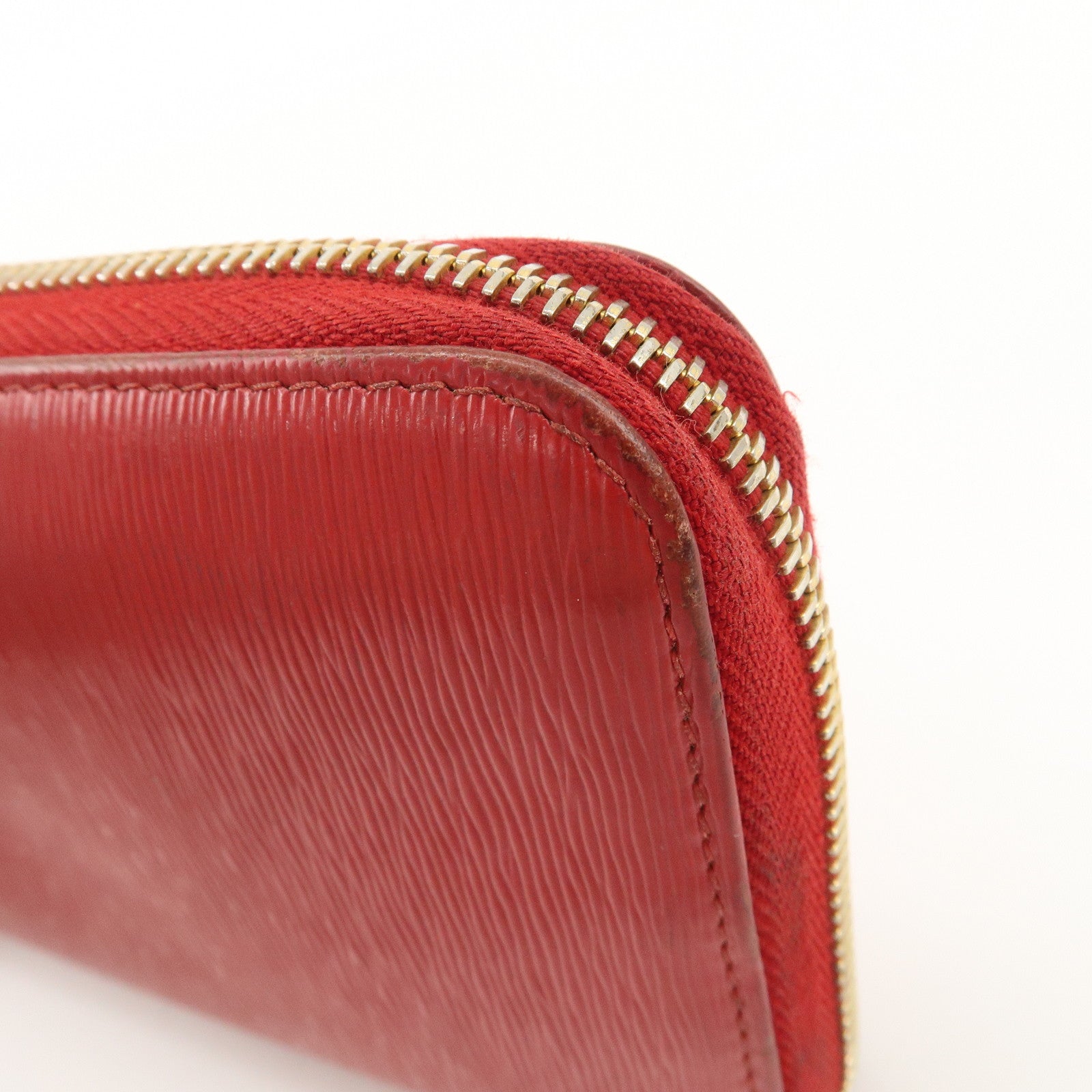 PRADA Saffiano Leather Set of 2 Long Wallet Red 1MH132 Used