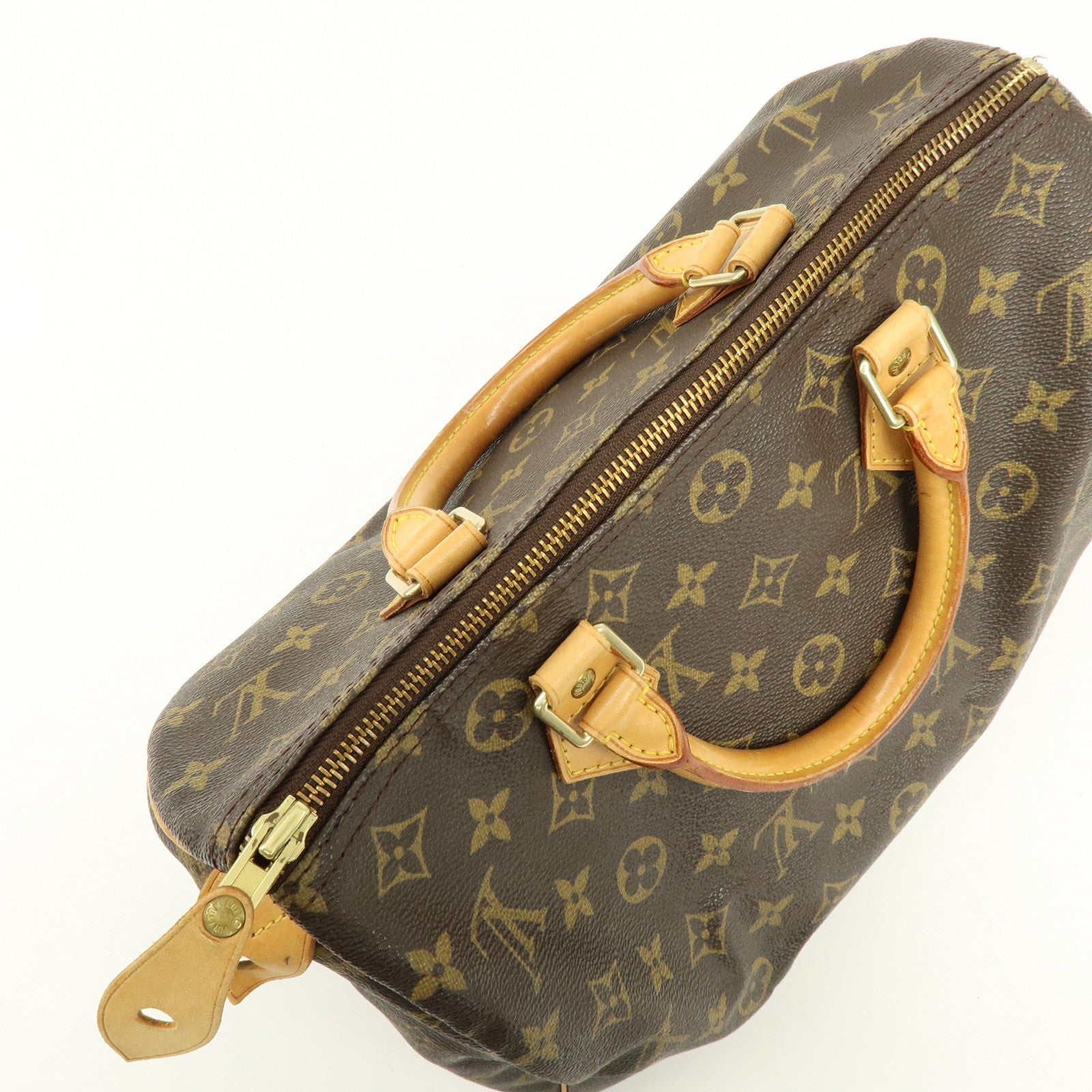 Louis Vuitton Monogram Speedy 30 Boston Bag Hand Bag Brown M41526