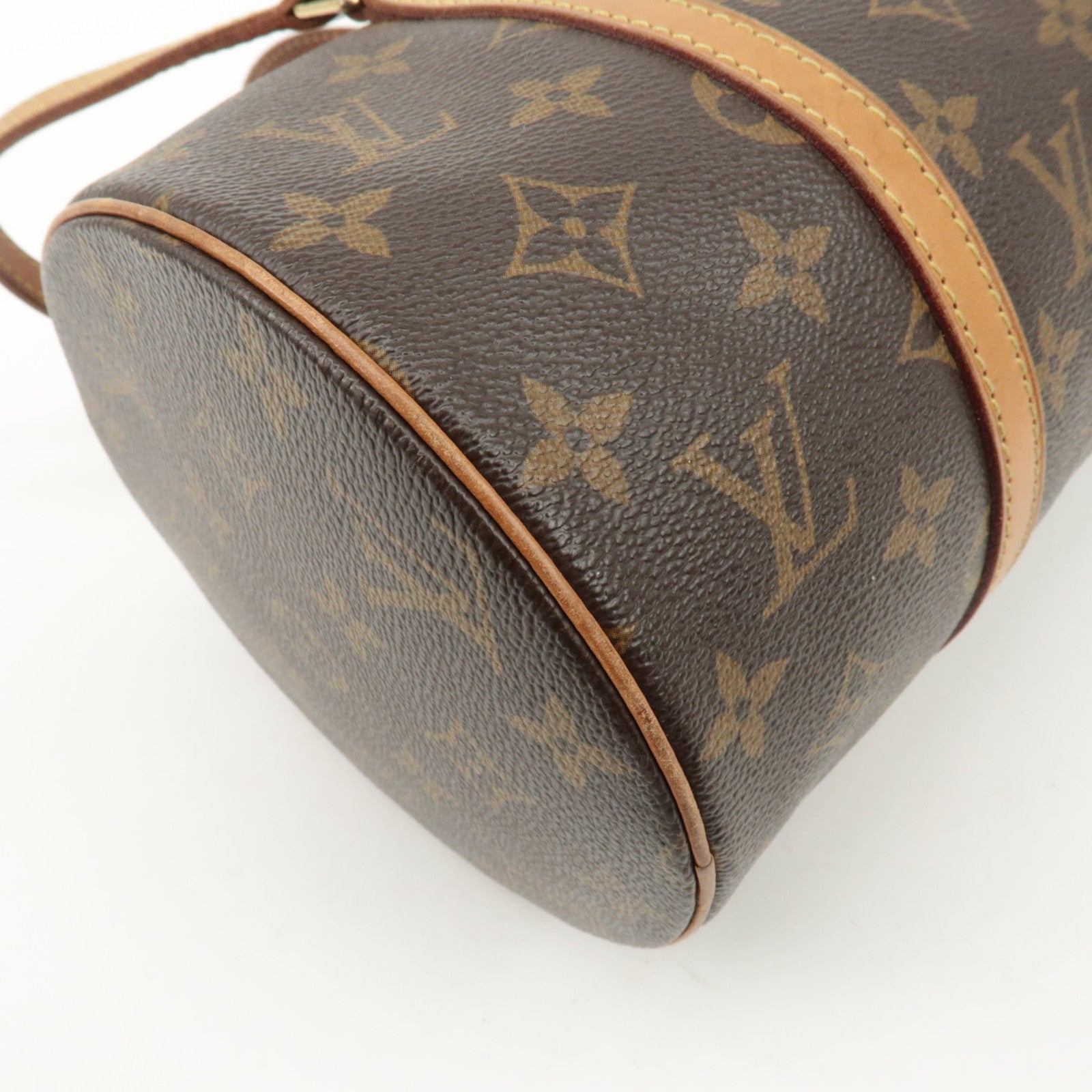 Louis Vuitton Monogram Papillon 30 Hand Bag New Style Brown M51385 Used