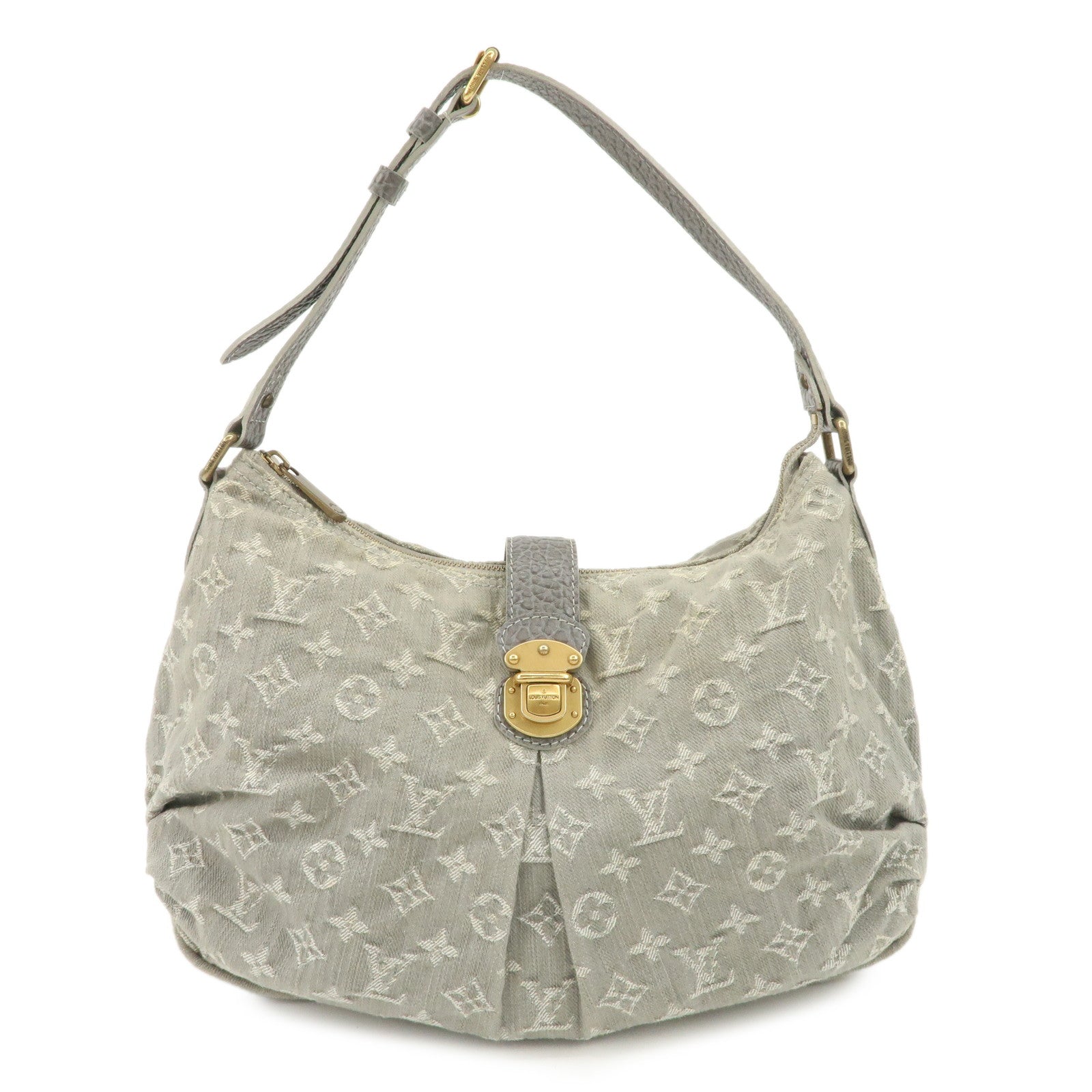 Louis Vuitton Monogram Denim Slightly Shoulder Bag Green M95834