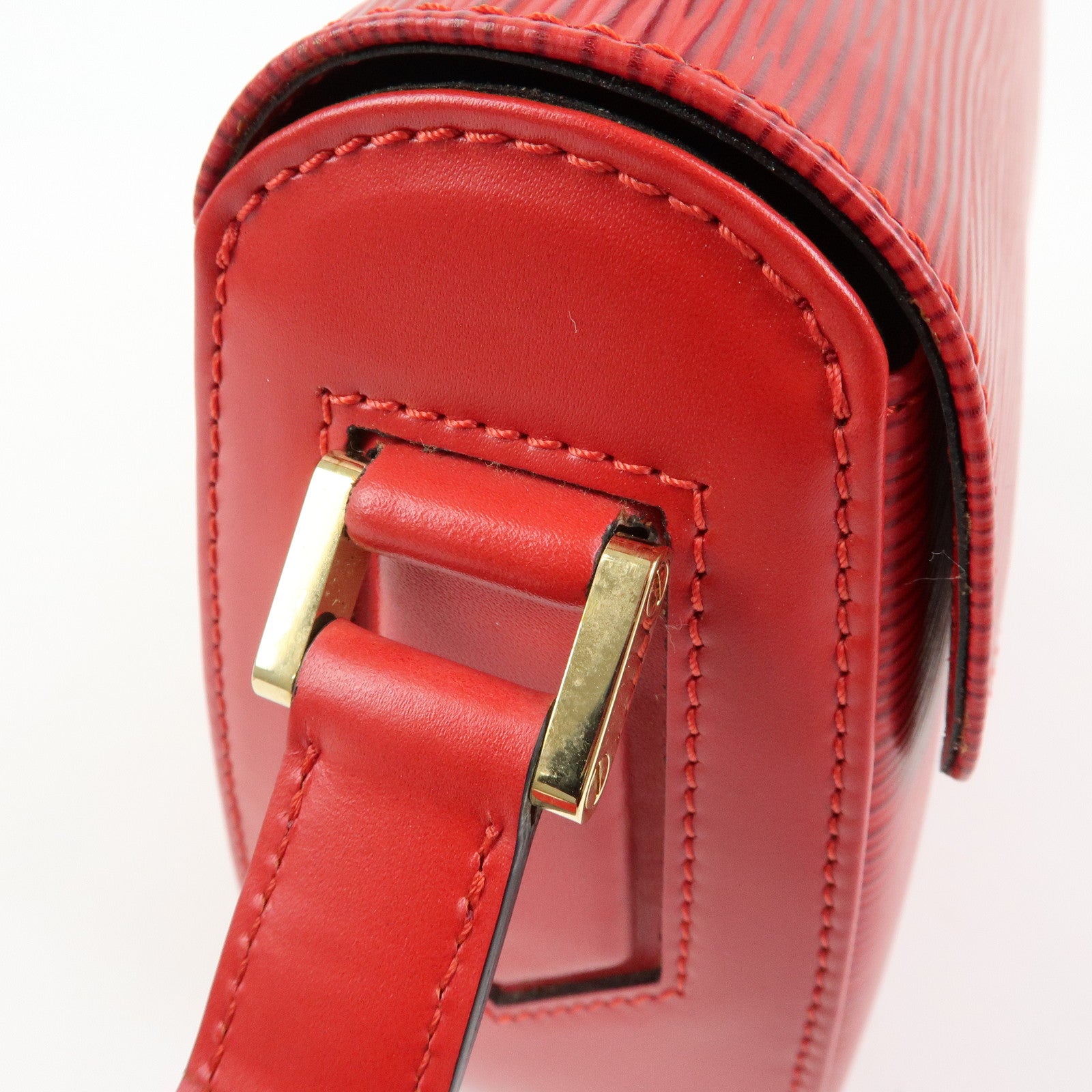 Louis Vuitton Epi Buci Shoulder Bag Hand Bag Castilian Red M52207