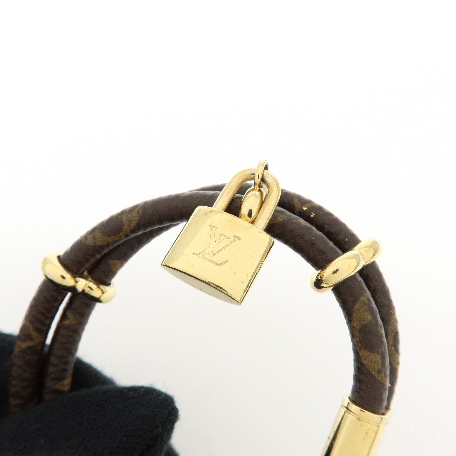 Louis Vuitton Monogram Keep It Twice Canvas Bracelet Brown M6640
