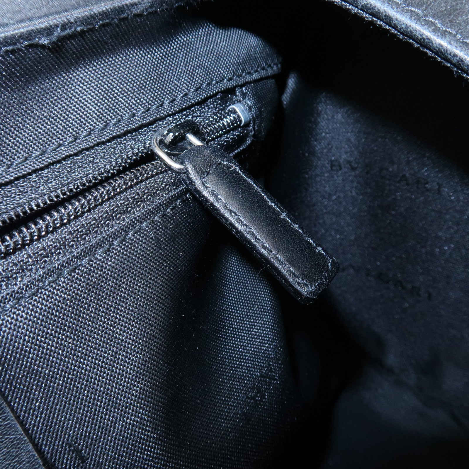 BVLGARI B-zero 1 Drum Leather Shoulder Bag Black
