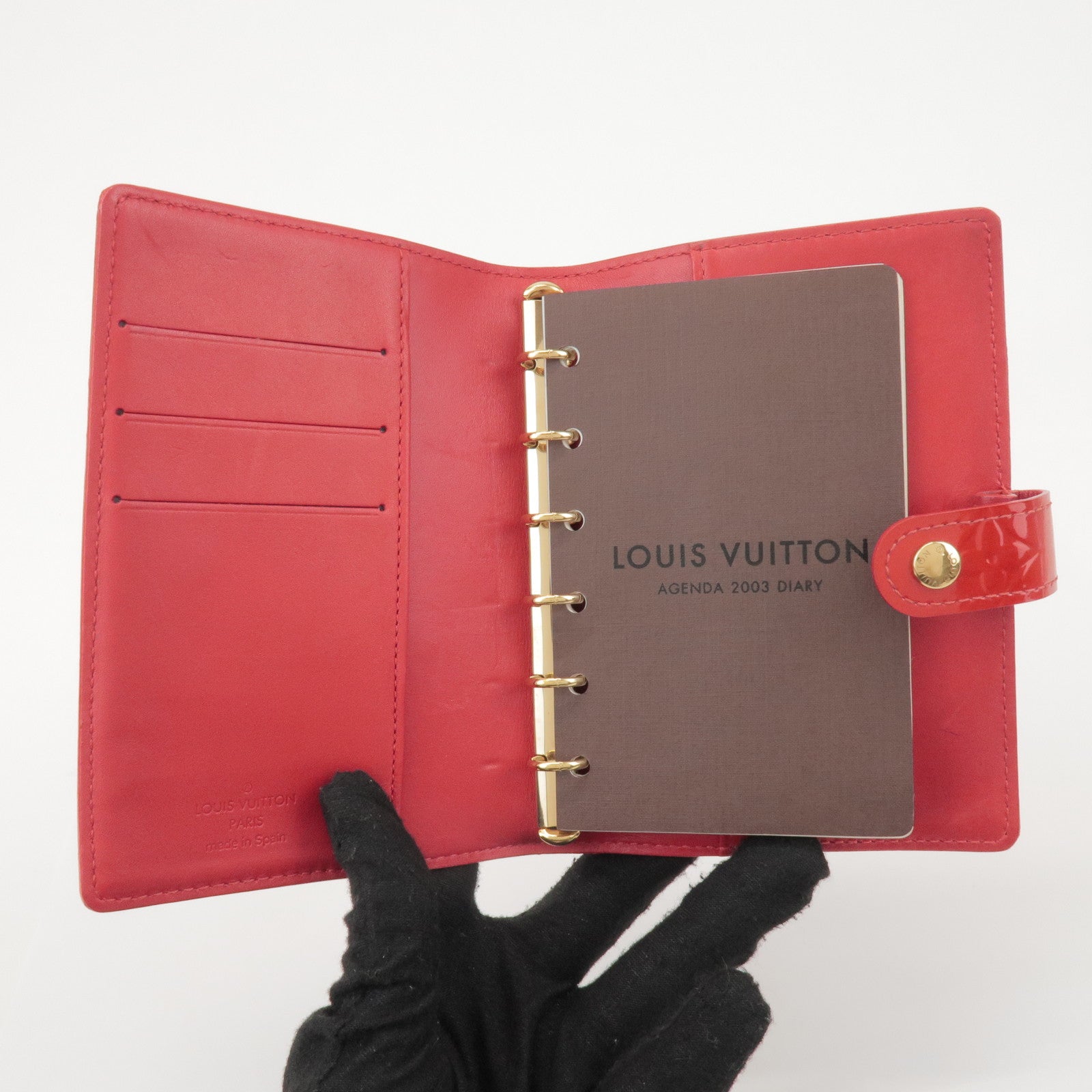 Louis Vuitton Monogram Vernis Agenda PM Pomme d'Amour Red R21016