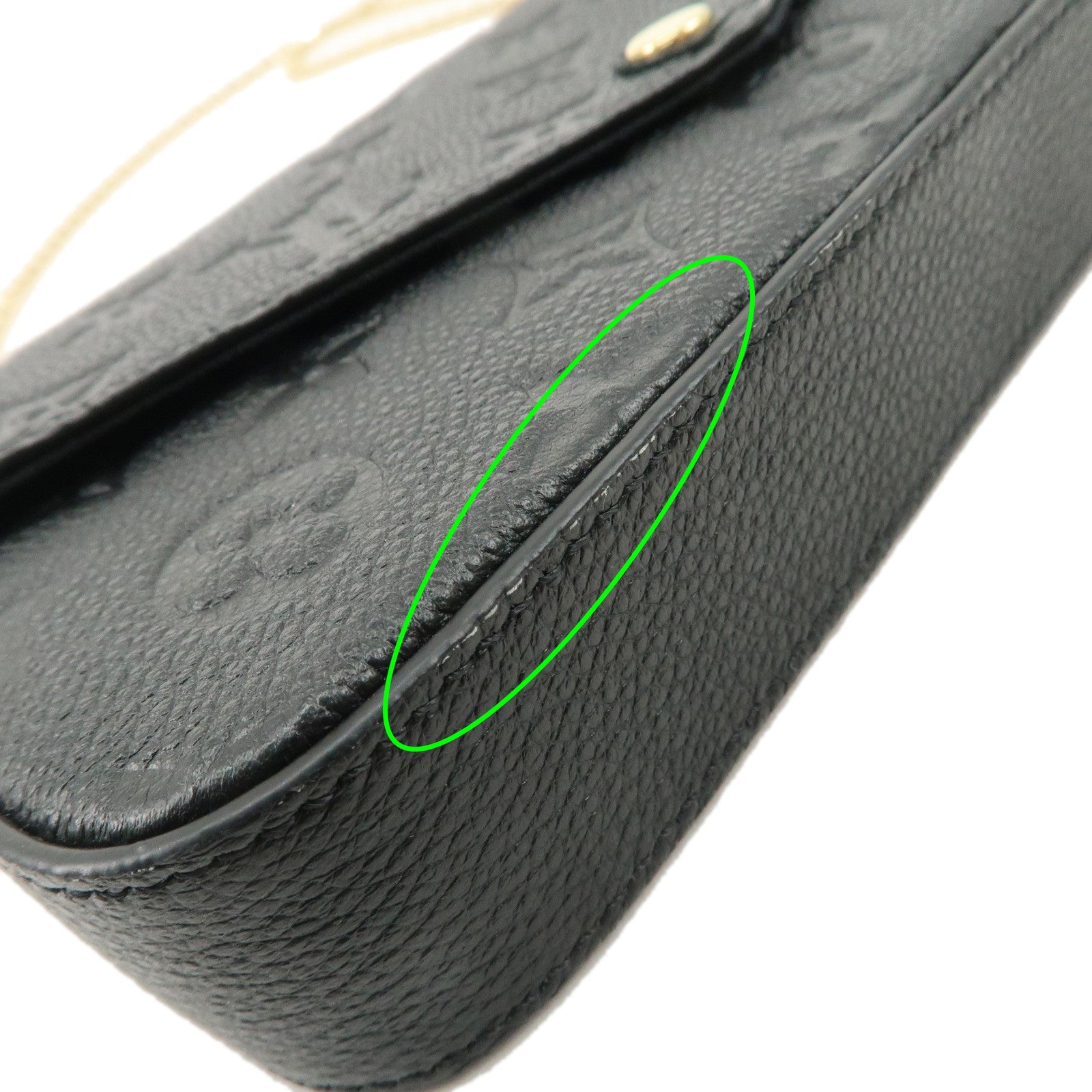 Louis Vuitton Monogram Empreinte Pochette Felicie Noir M82477