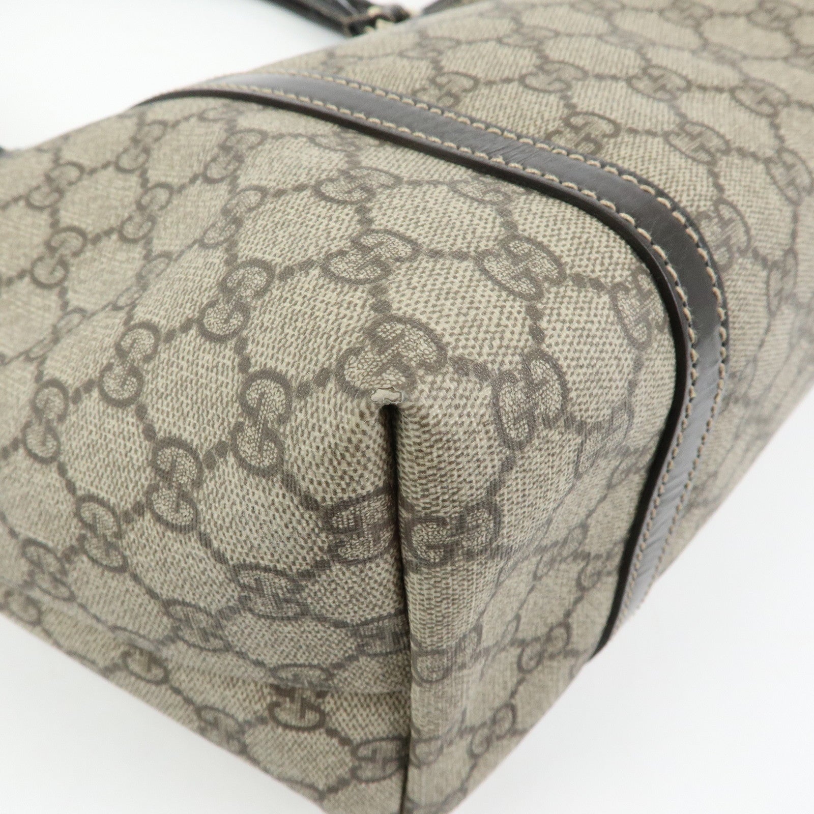 GUCCI GG Supreme Patent Leather Tote Bag Shoulder Bag 197953