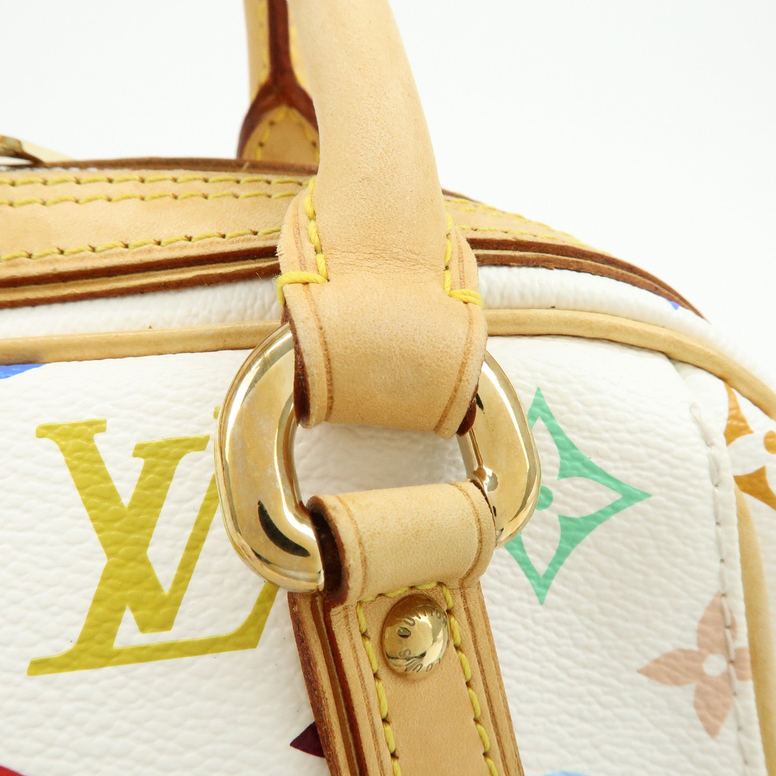 Louis Vuitton Monogram Priscilla Hand Bag Multicolor Blanc M40096
