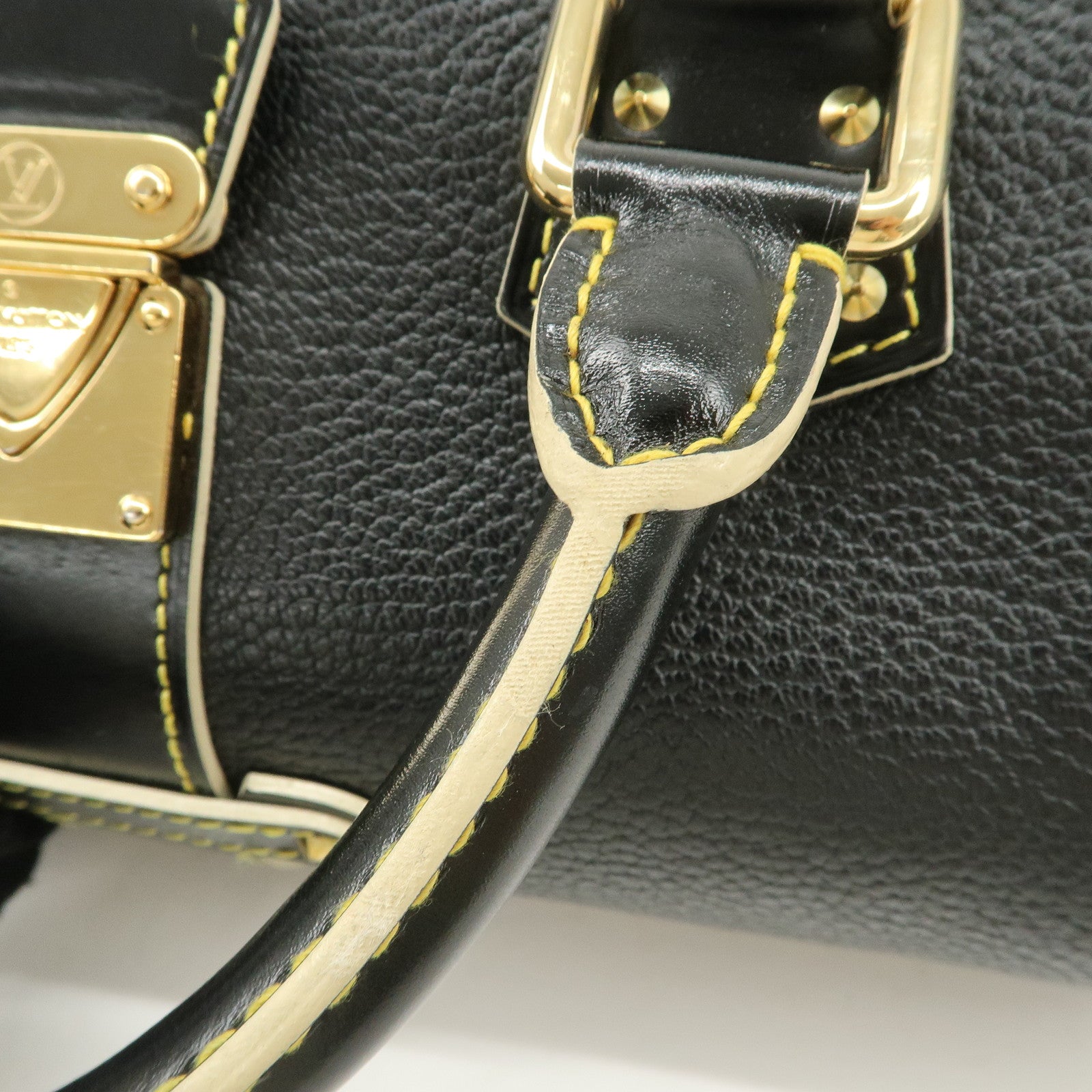 Louis Vuitton Suhari Leather Epanui PM Hand Bag Noir M91851 Used