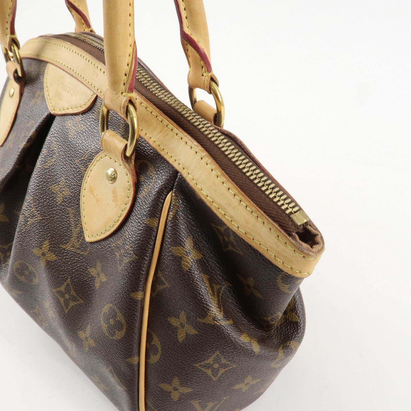 Louis Vuitton Monogram Canvas Tivoli PM Hand Bag Brown M40143 Used