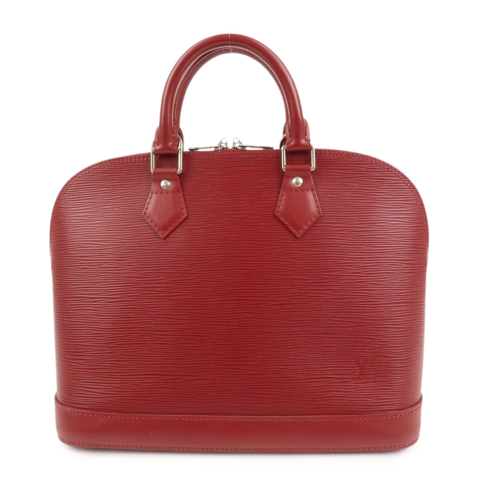 Louis Vuitton Epi Alma PM Leather Hand Bag Carmine M4058E
