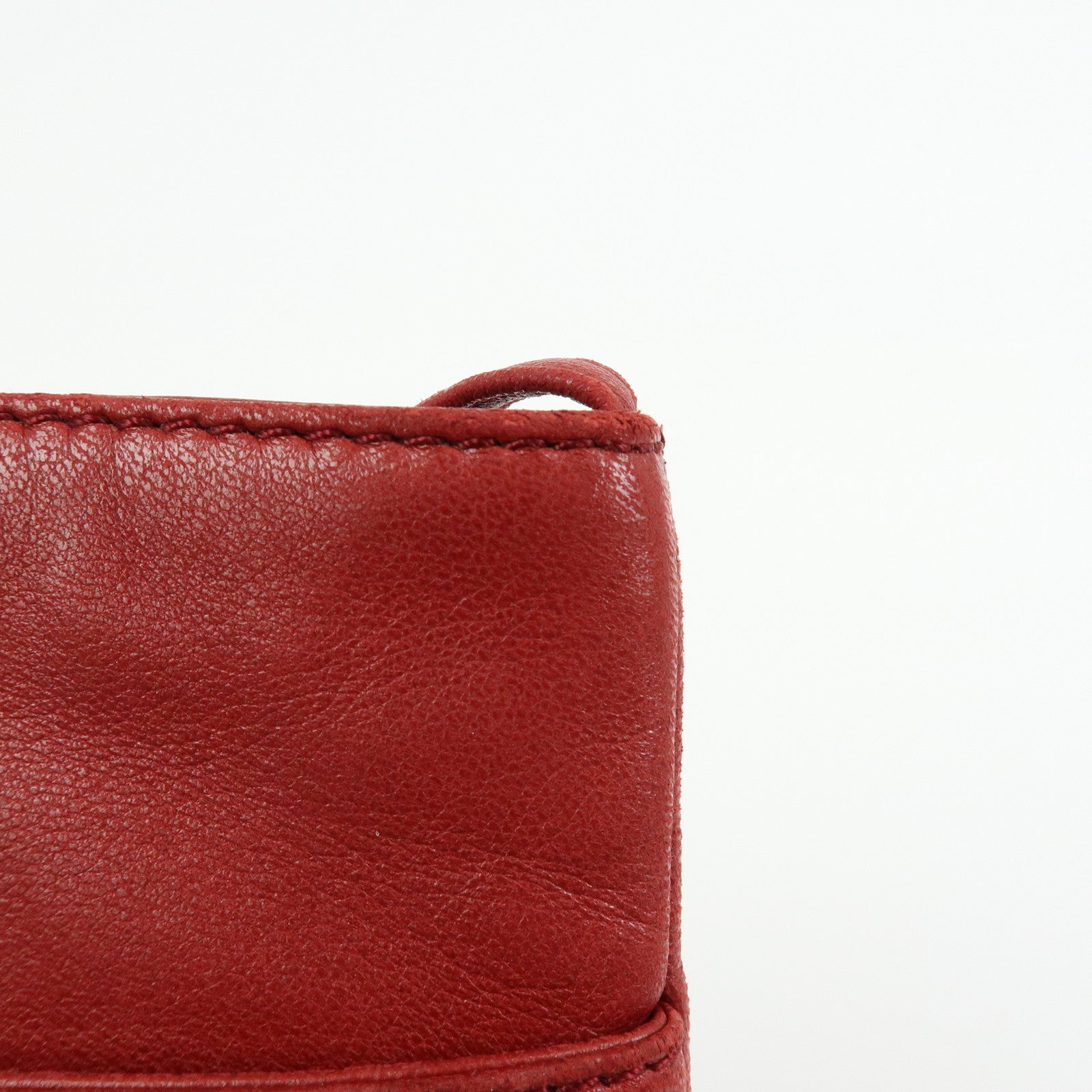 LOEWE Anagram Nappa Leather Shoulder Bag Crossbody Bag Red
