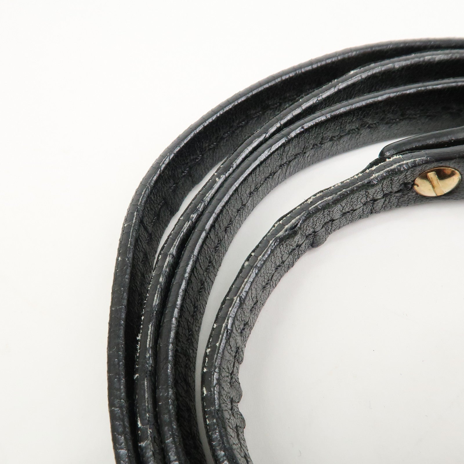 Chloe Harley Canvas Leather 2Way Bag Hand Bag Shoulder Bag Black