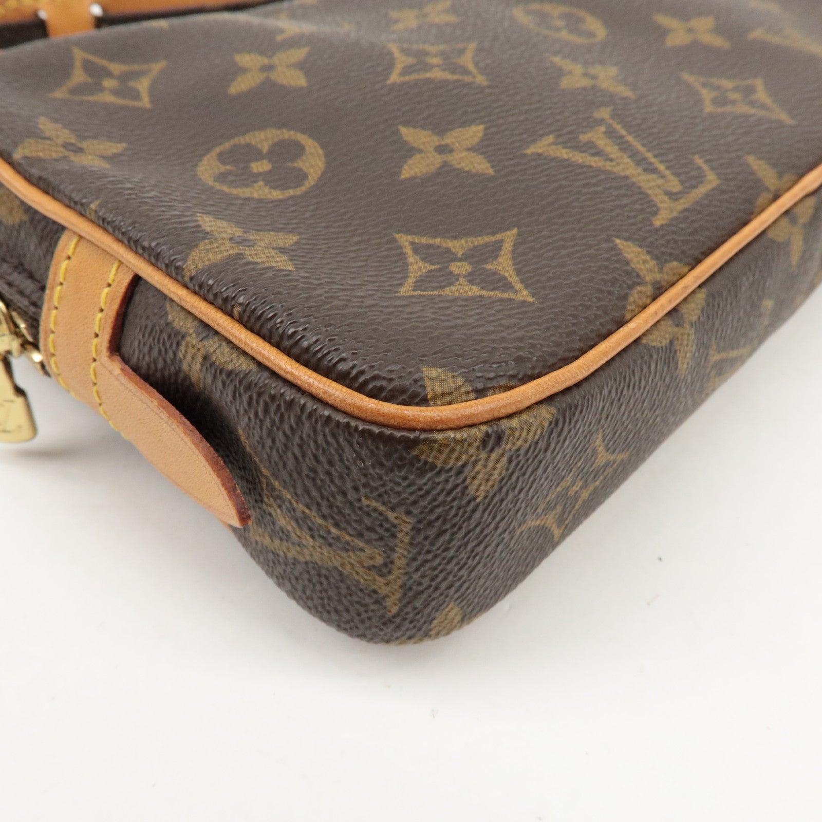 Louis Vuitton Monogram Pochette Marly Bandouliere Bag Brown M51828 Used