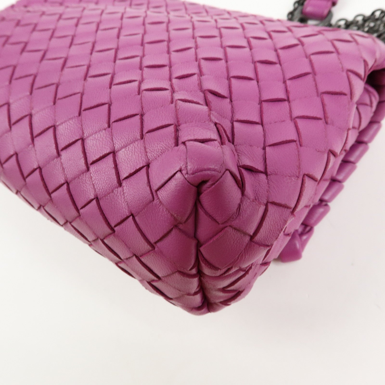BOTTEGA VENETA Intrecciato Olimpia Leather Shoulder Bag 353258