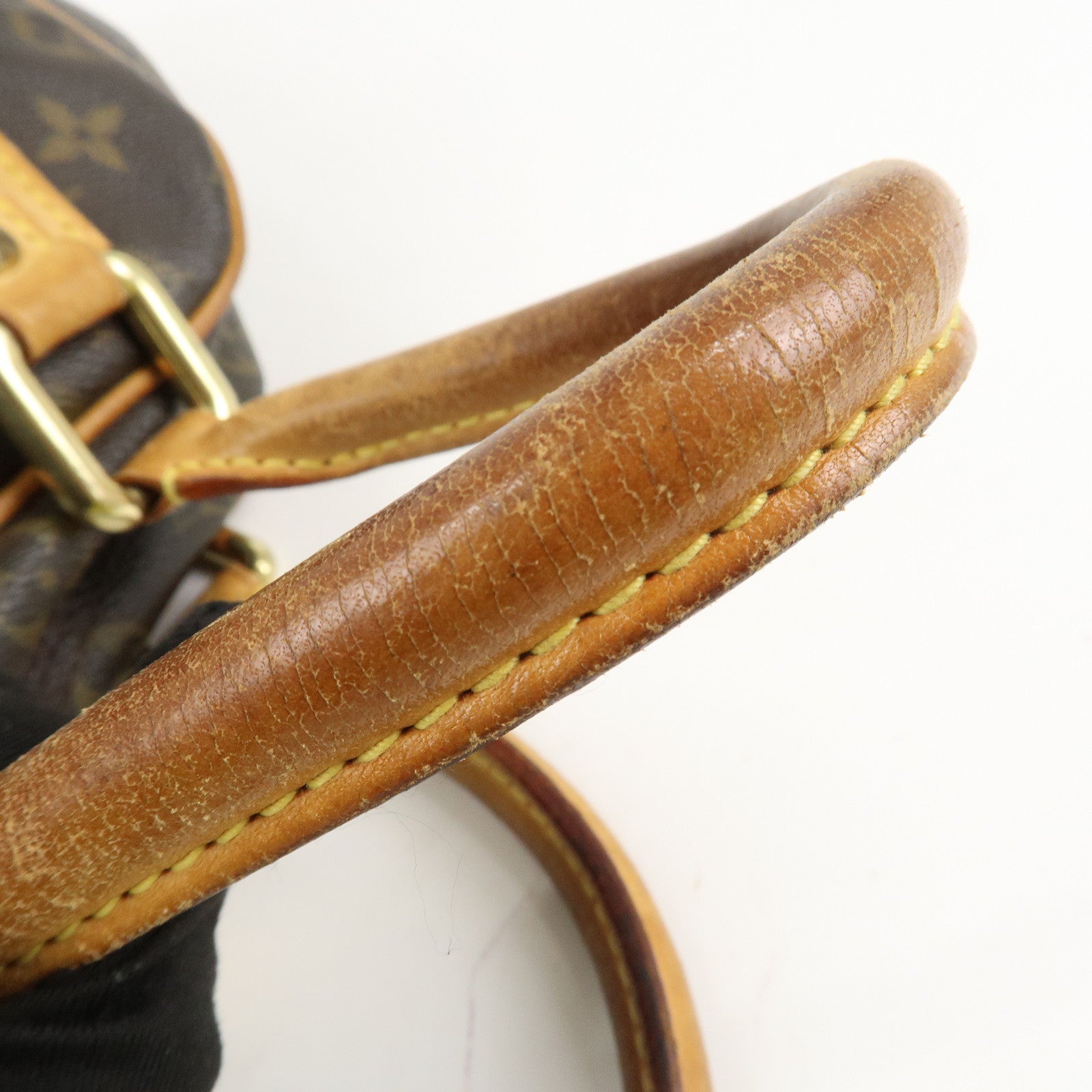 Louis Vuitton Monogram Manhattan PM Hand Bag Brown M40026 Used