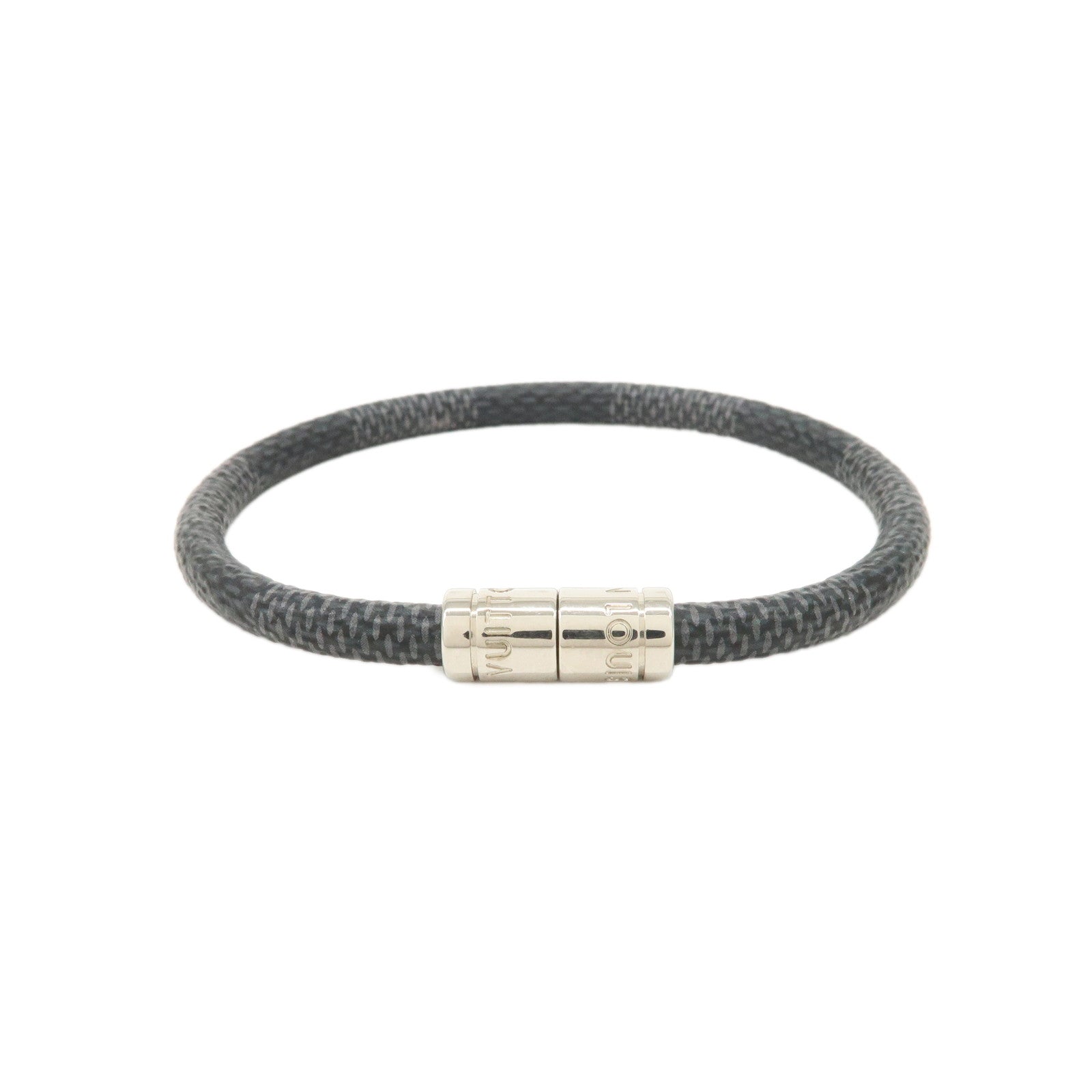 Louis Vuitton Damier Graphite Canvas Keep It Bracelet M6609E