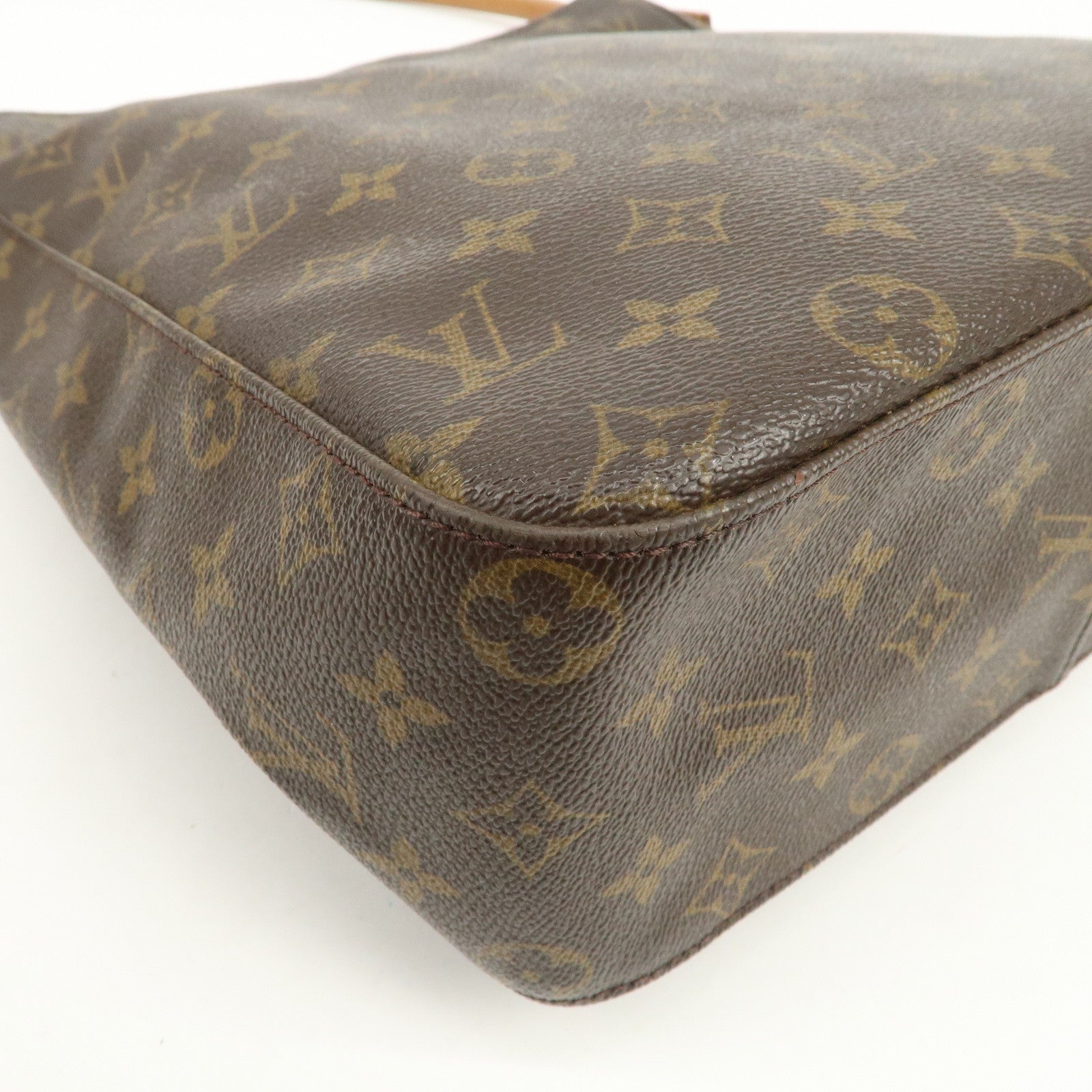 Louis Vuitton Monogram Looping GM Shoulder Bag Brown M51145