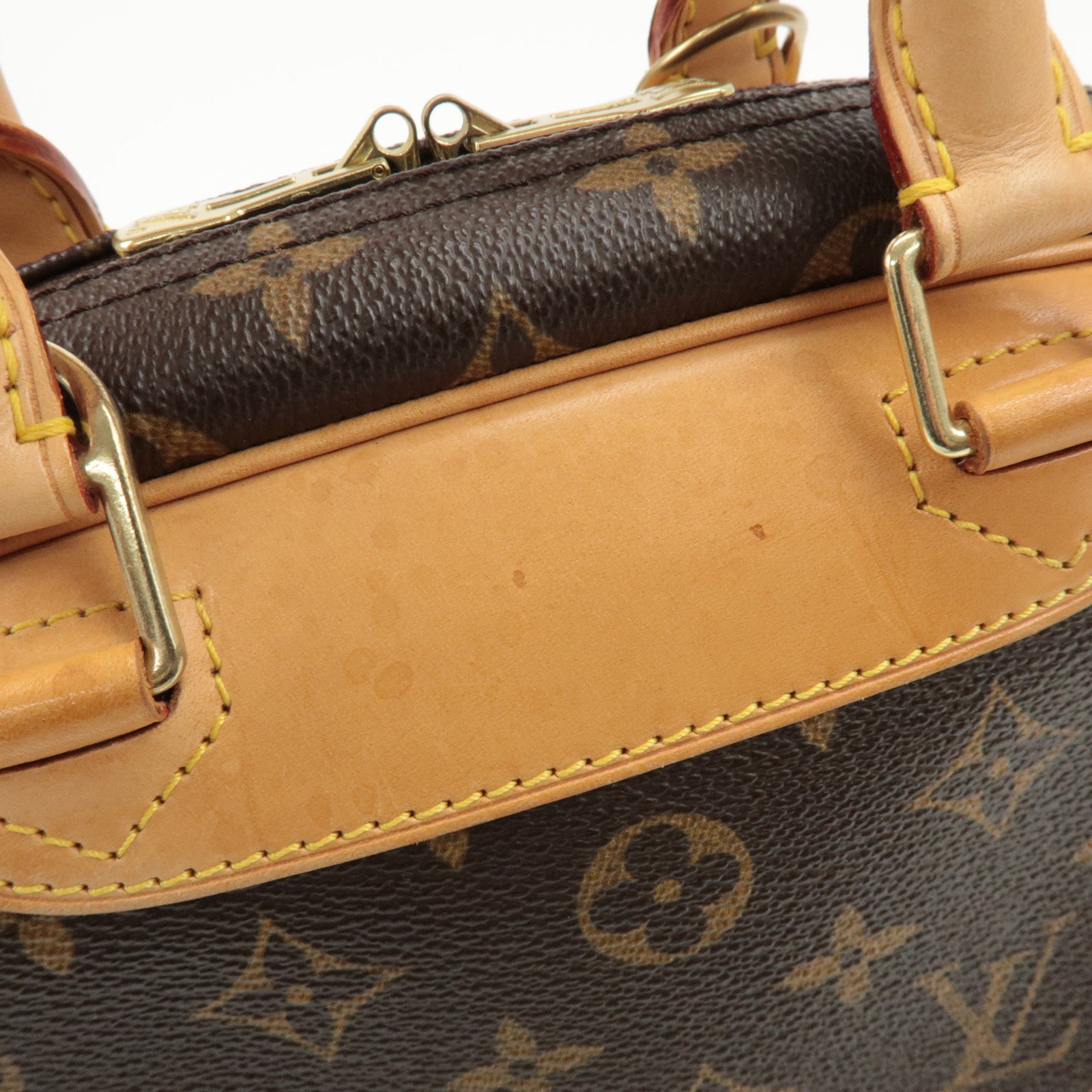 Louis Vuitton Monogram Trueville Hand Bag Brown M42228 Used