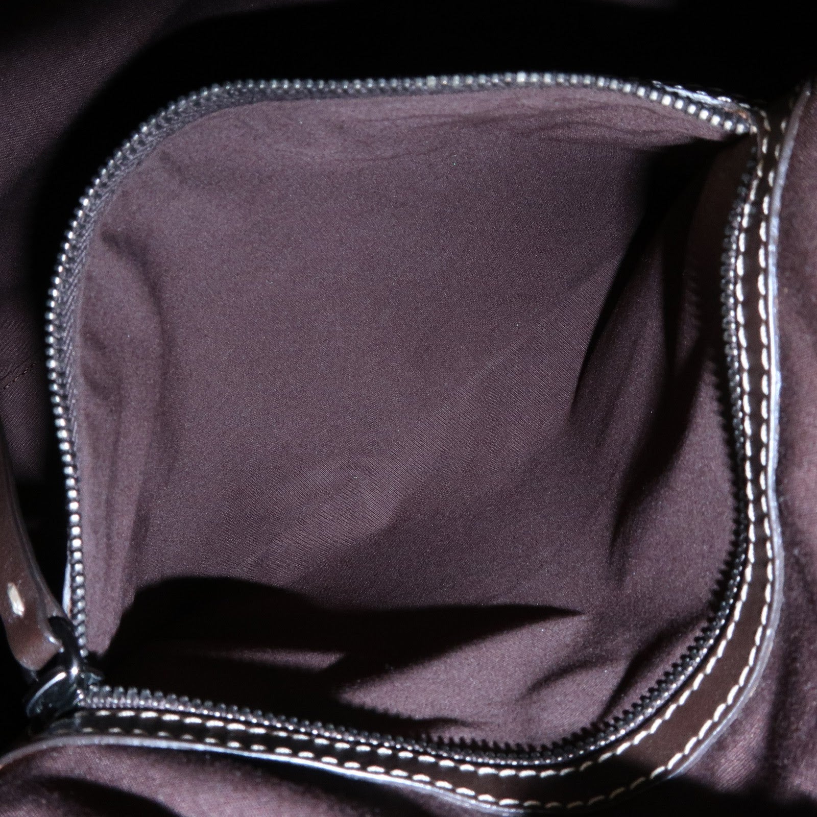 TOD'S Leather Shoulder Bag Hand Bag Brown Used