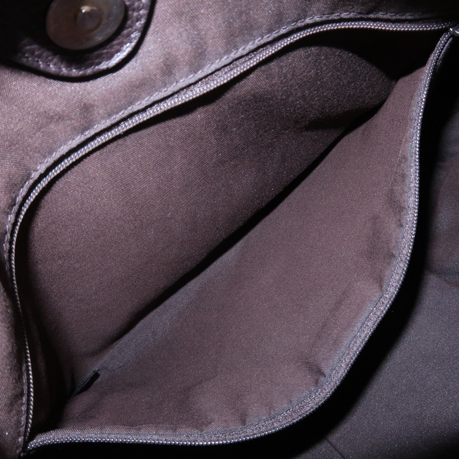 GUCCI Logo Leather Shoulder Bag Tote Bag Brown 336659