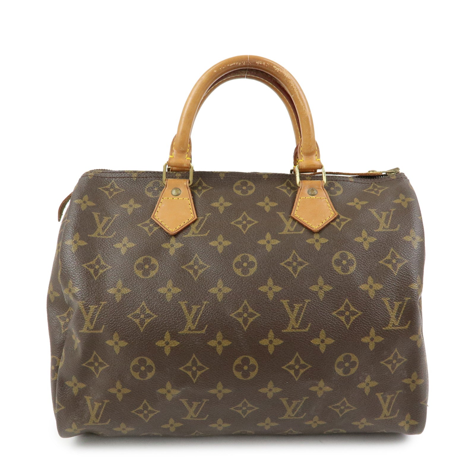 Louis Vuitton Monogram Speedy 30 Boston Bag Hand Bag Brown M41526