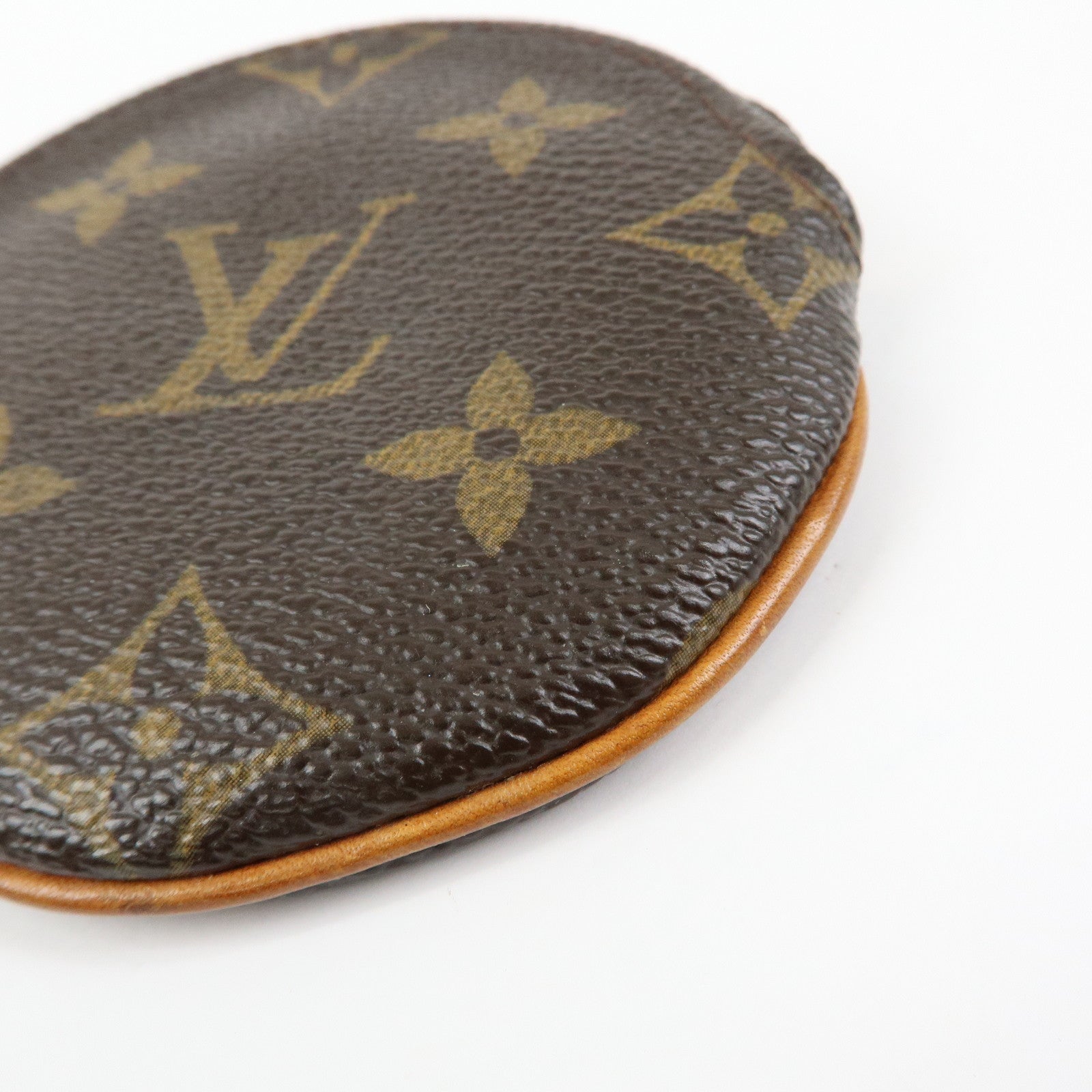 Louis Vuitton Monogram Porte Monnaie Rond Coin Case Brown M61926