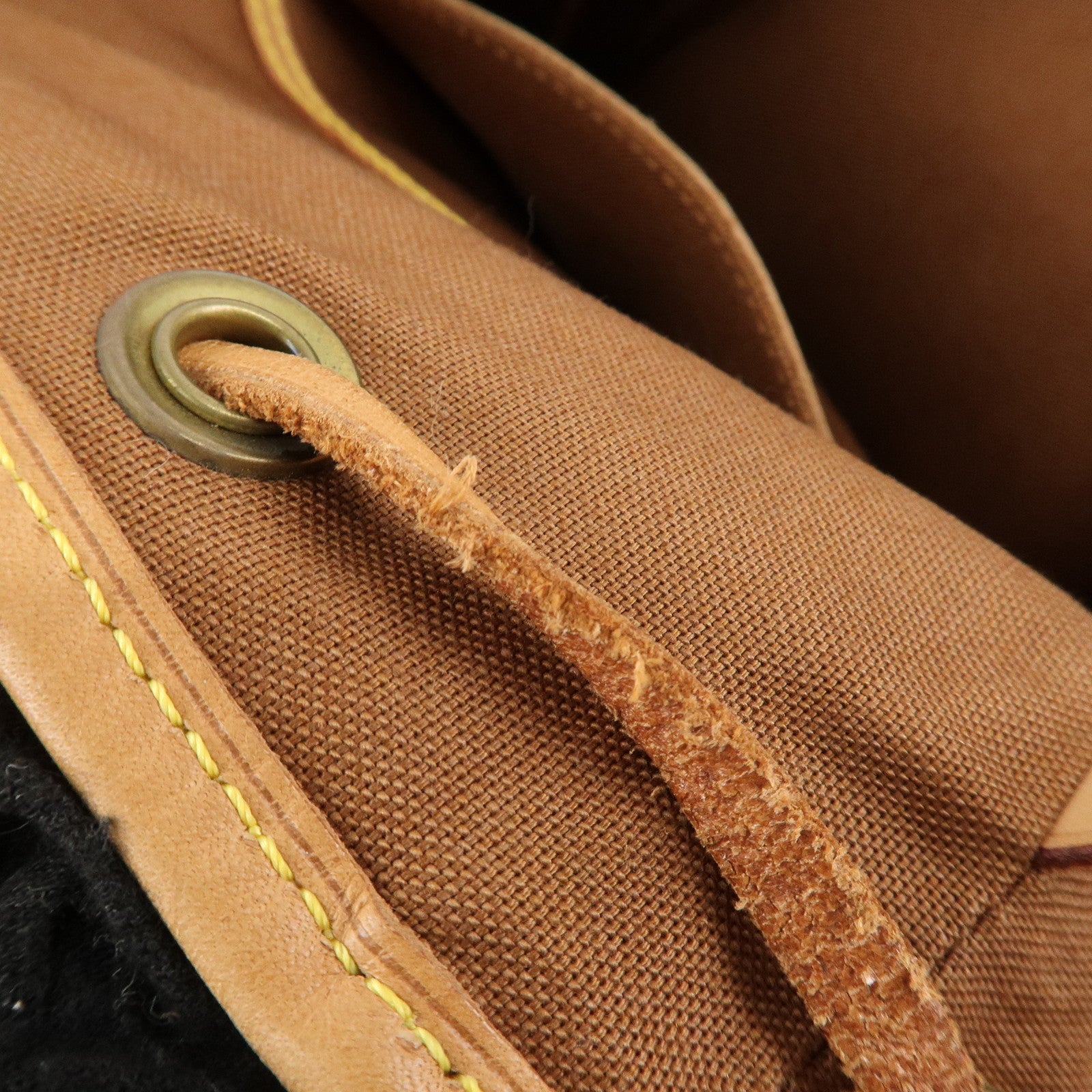 Louis Vuitton Monogram Montsouris MM Back Pack Ruck Sack M51136 Used