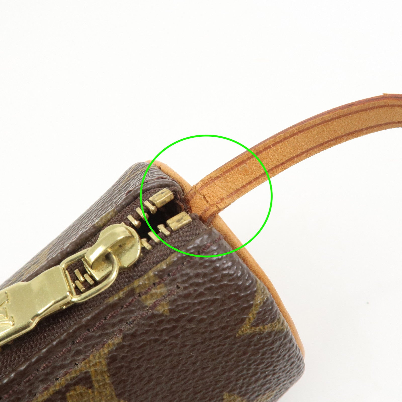 Louis Vuitton Monogram Mini Pouch for Papillon Bag Brown