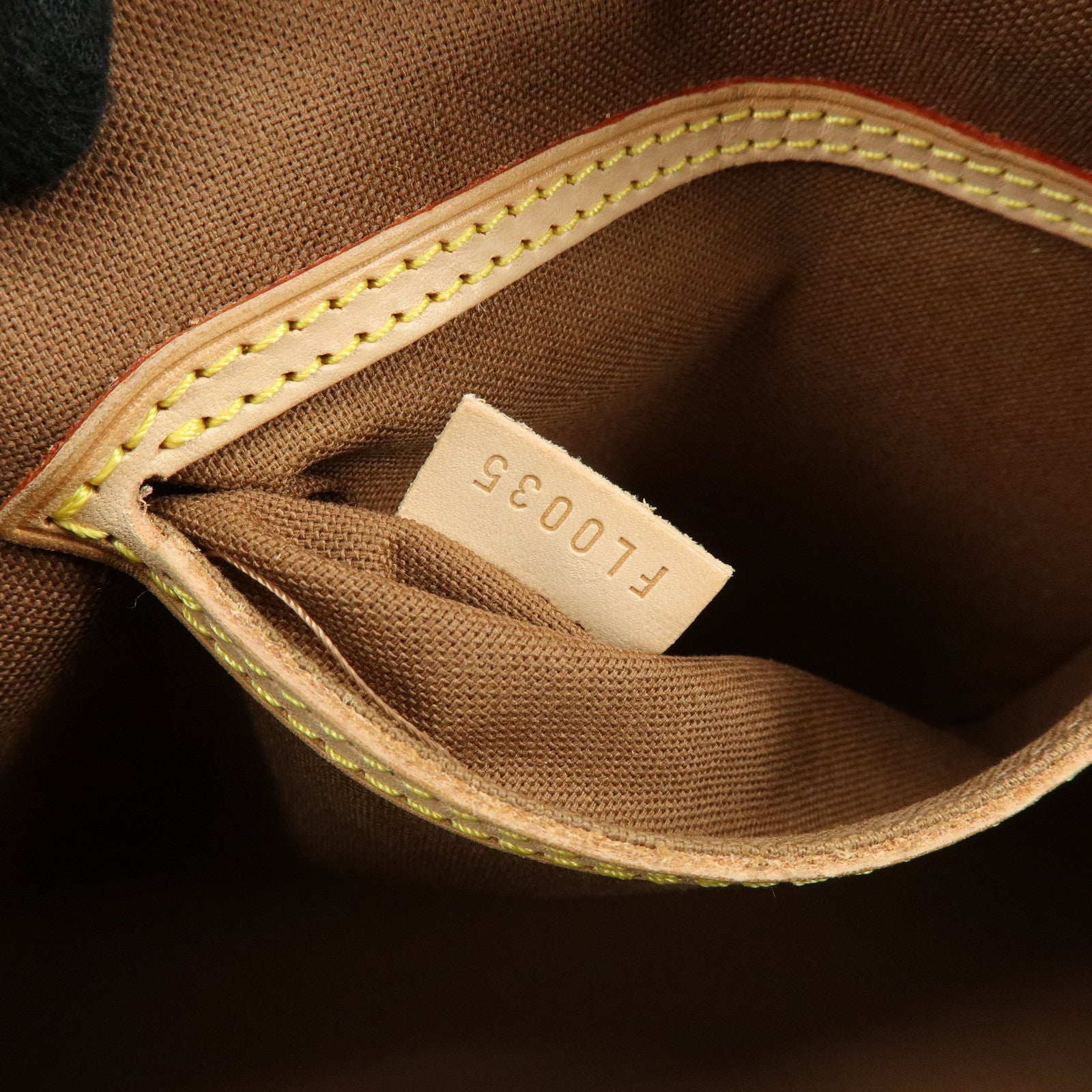 Louis Vuitton Monogram Alma Canvas Leather Hand Bag Brown M51130