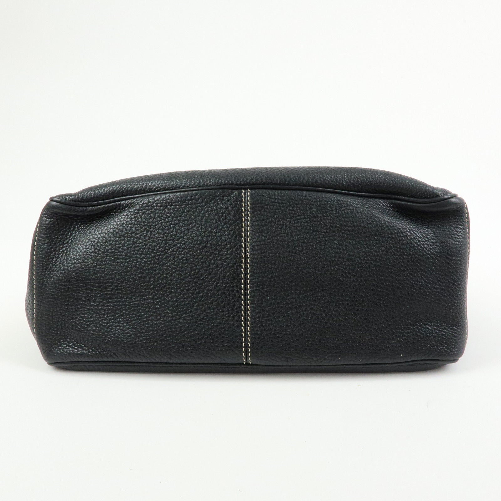 CELINE Leather Boogie Bag Hand Bag Black