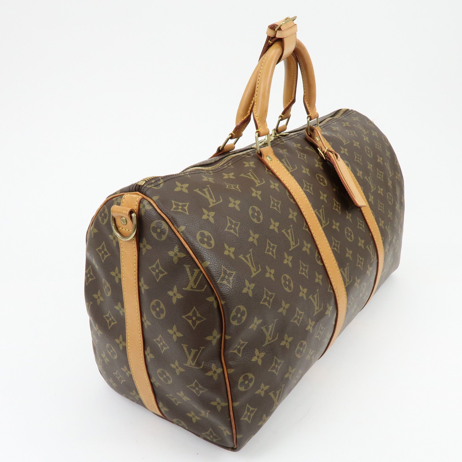 Louis Vuitton Monogram Keep All Bandouliere 50 Boston Bag M41416