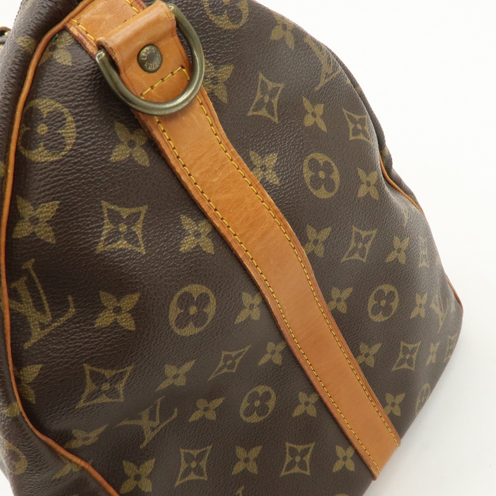 Louis Vuitton Monogram Keep All 50 Boston Bag Brown M41416 Used