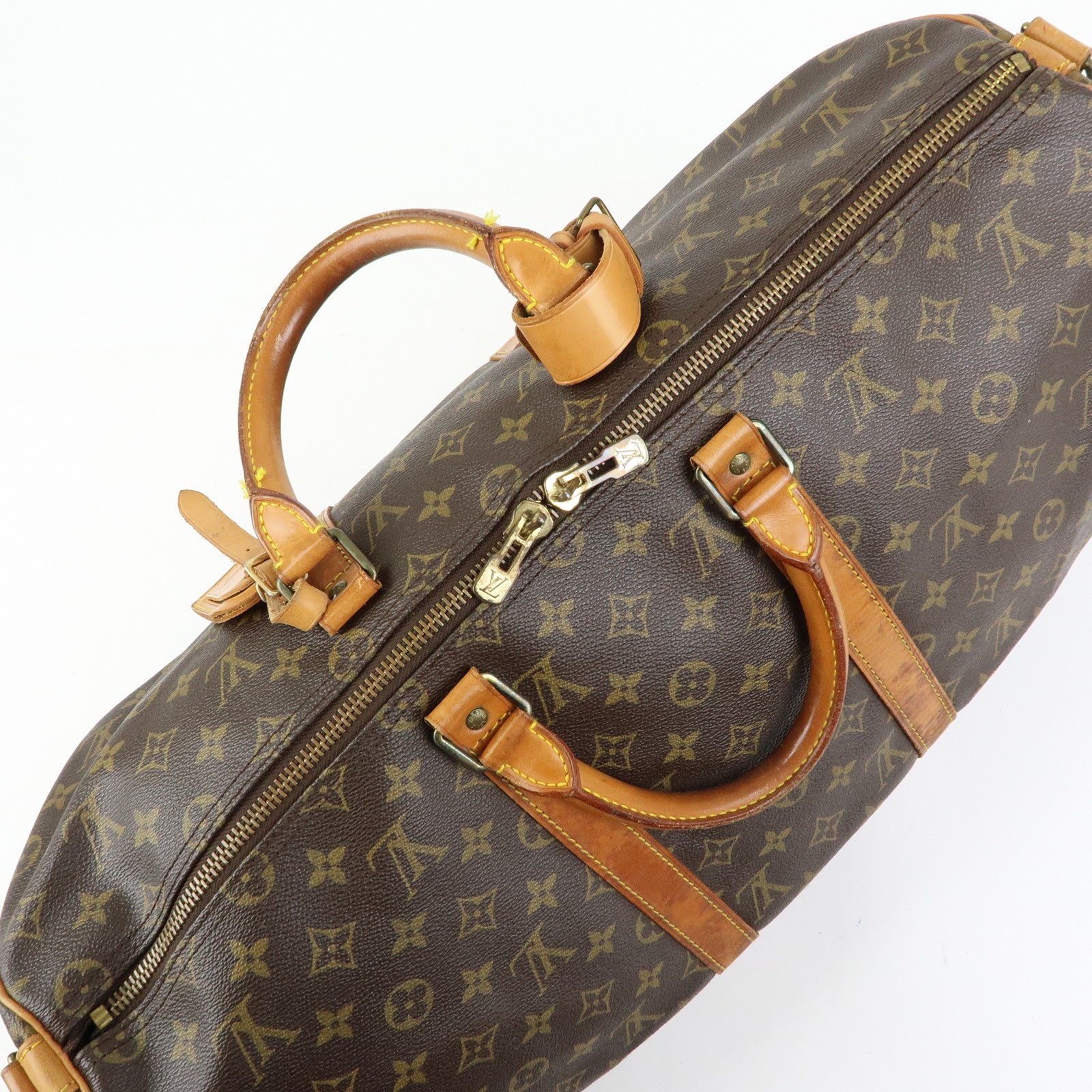 Louis Vuitton Monogram Keep All Bandouliere 50 Boston Bag M41416