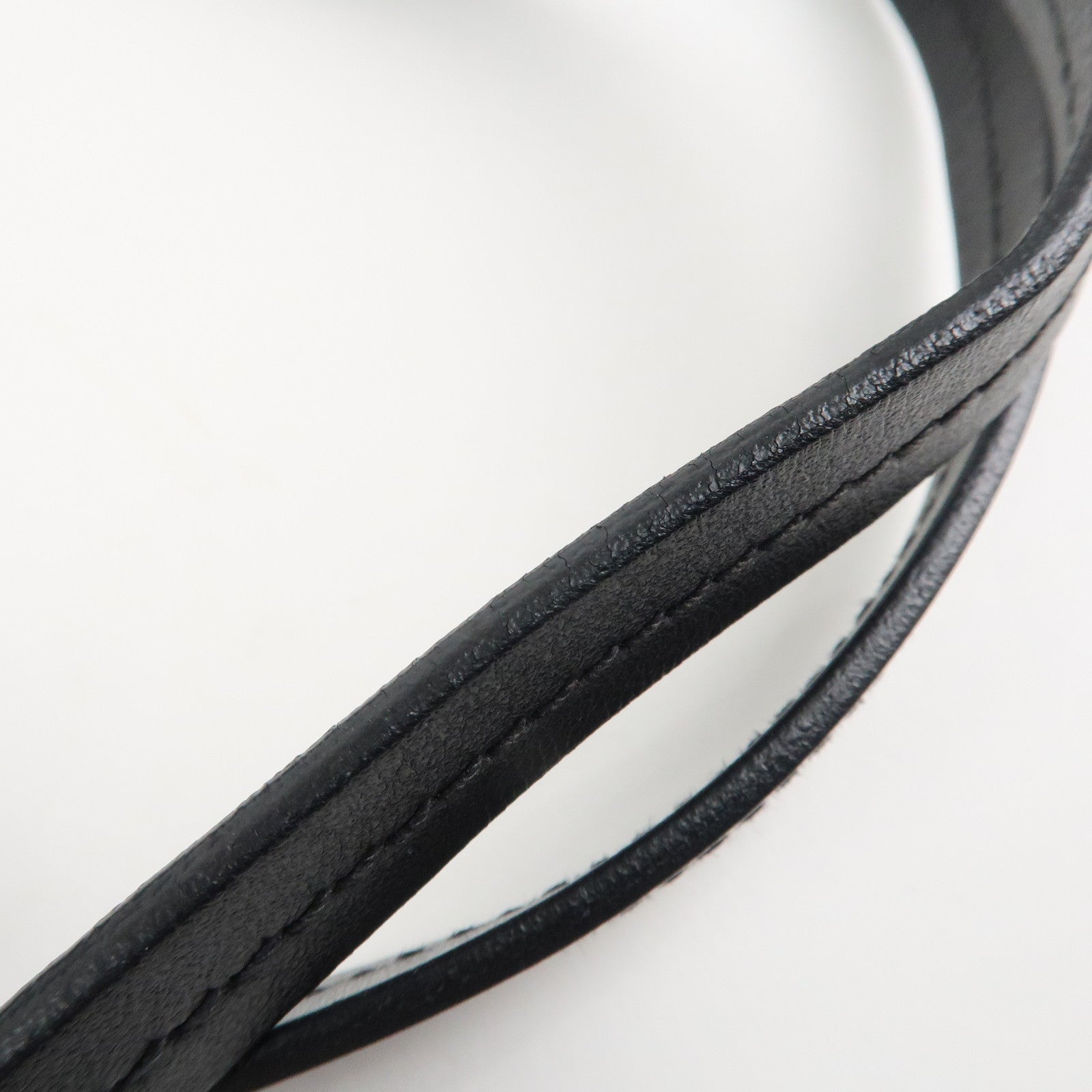 MIU MIU Leather Denim Tote Bag Shoulder Bag Navy 5BG024 Used