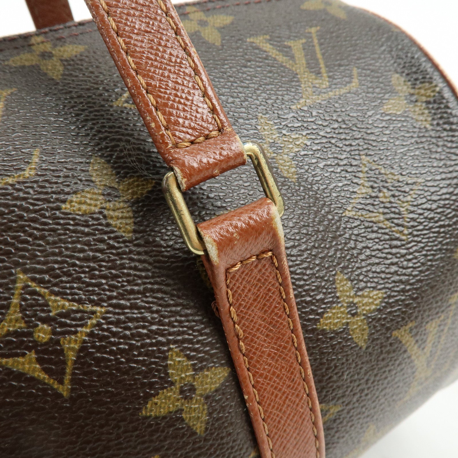 Louis Vuitton Monogram Papillon 30 Hand Bag Brown M51365