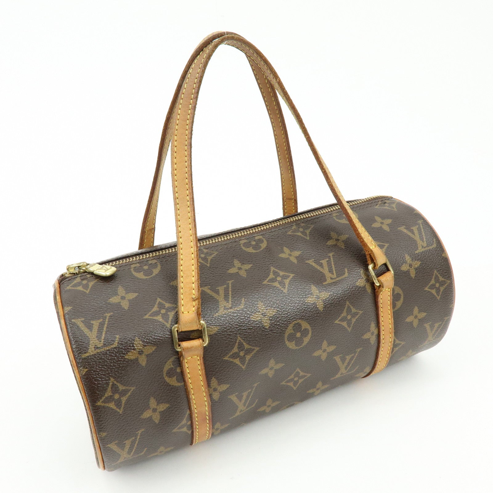 Louis Vuitton Monogram Papillon 26 Hand Bag Brown M51386