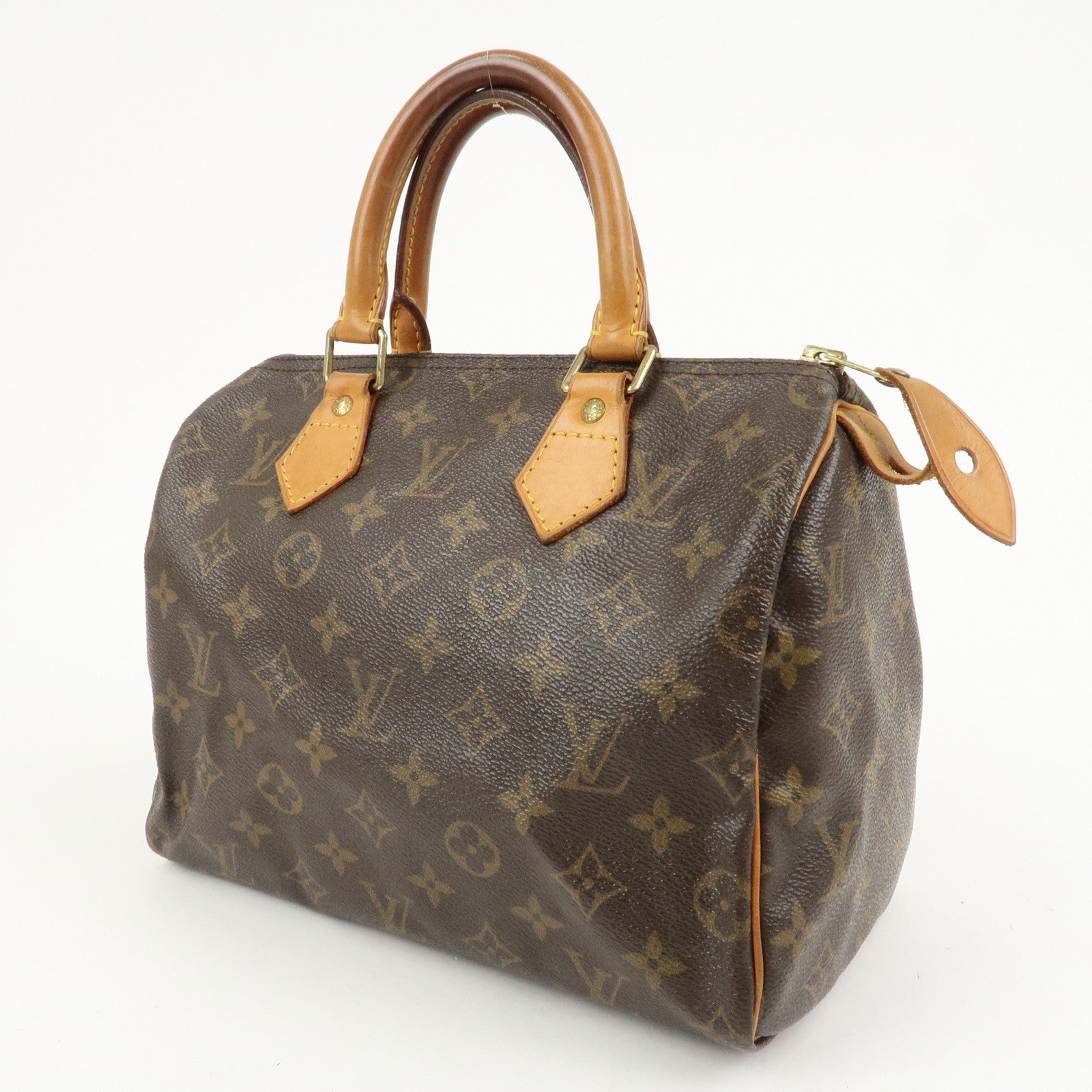 Louis Vuitton Monogram Speedy 25 Boston Bag Hand Bag Brown M41528